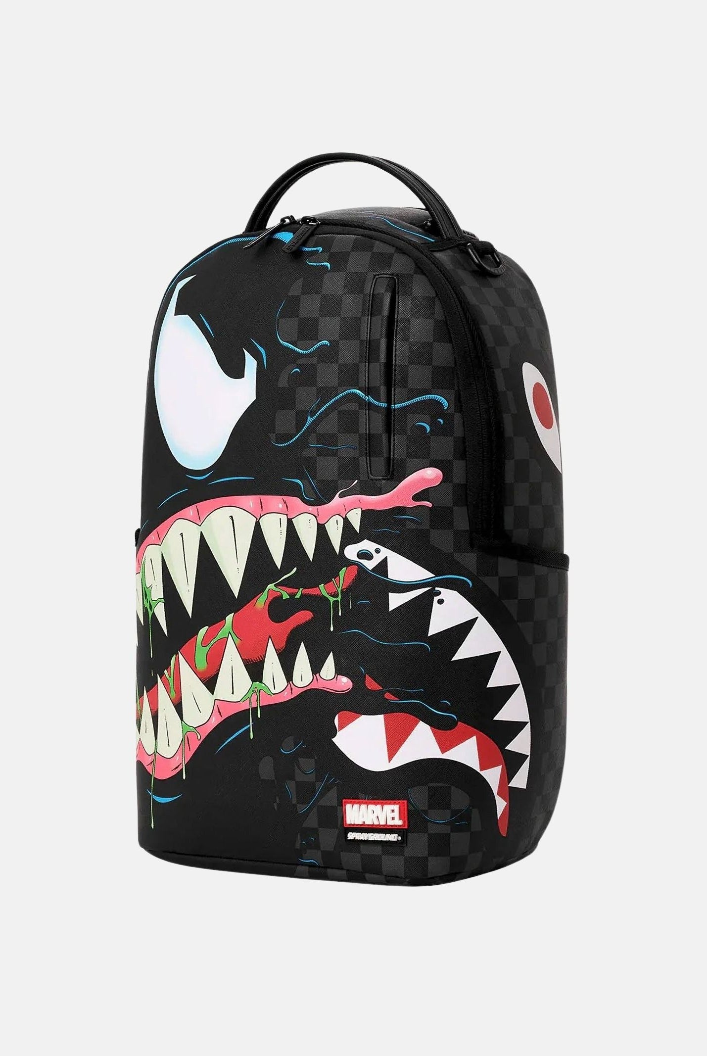 SPRAYGROUND Zaino MARVEL SPIDERMAN VENOM nero per uomo, donna e bambino con iconico motivo Shark Mouth 910B9143NSZ . SPRAYGROUND