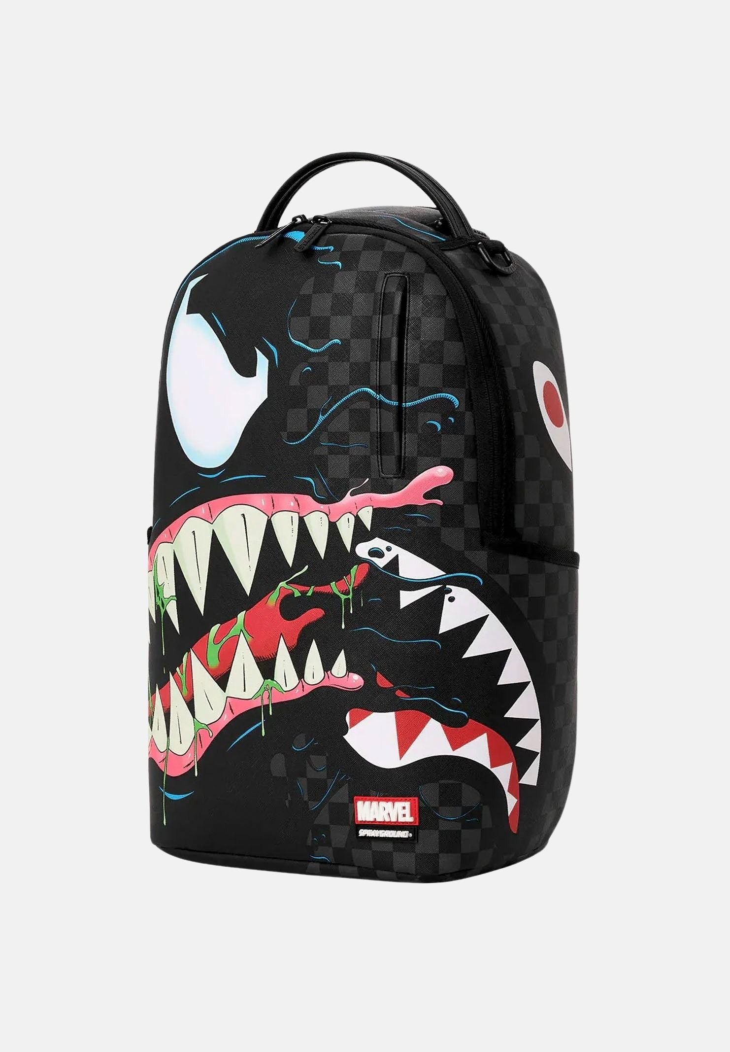 SPRAYGROUND Zaino MARVEL SPIDERMAN VENOM nero per uomo, donna e bambino con iconico motivo Shark Mouth 910B9143NSZ . SPRAYGROUND
