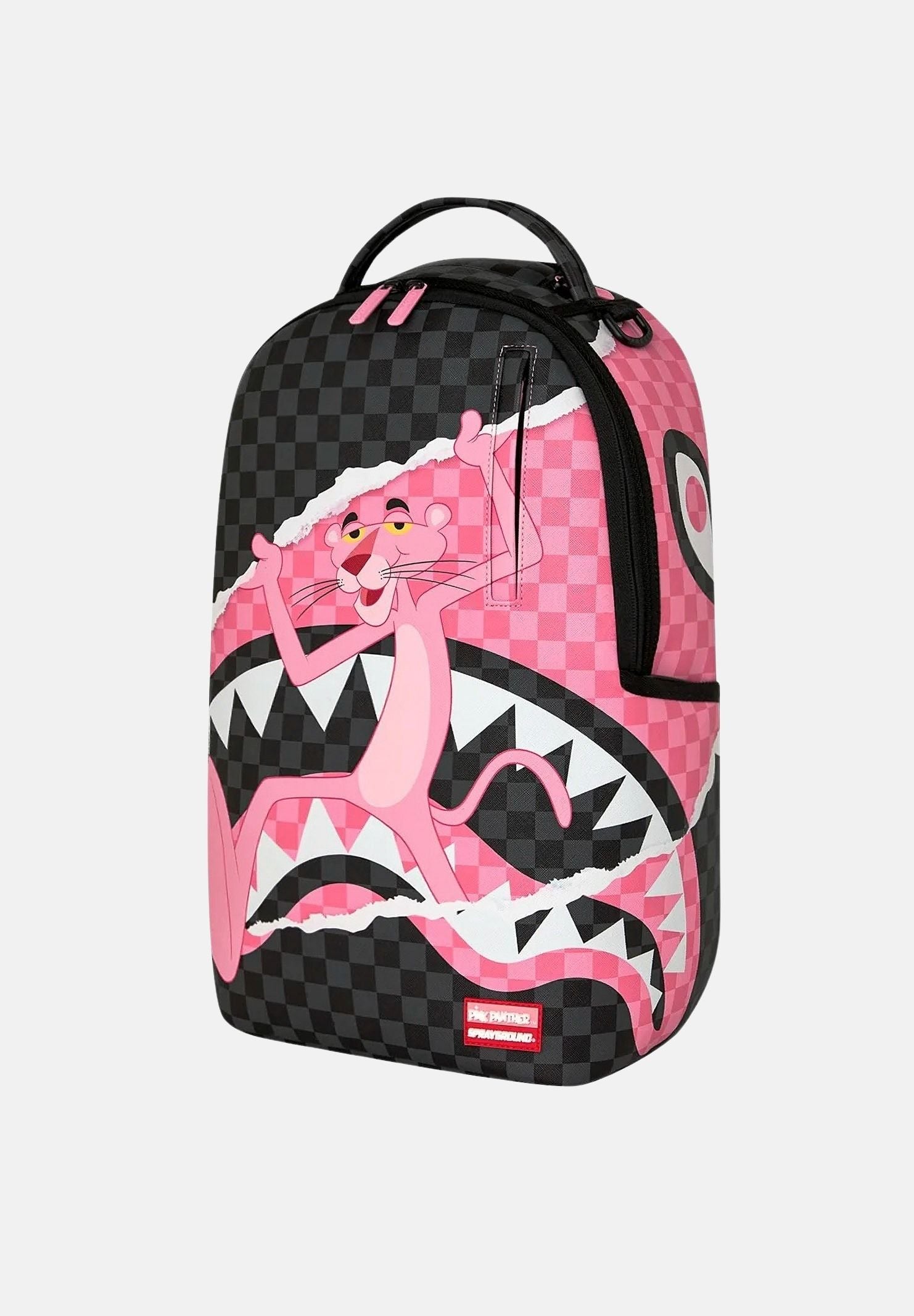 SPRAYGROUND Zaino PINK PANTHER ON THE RUN rosa per uomo, donna e bambino con grafica Pink Panther 910B9147NSZ . SPRAYGROUND