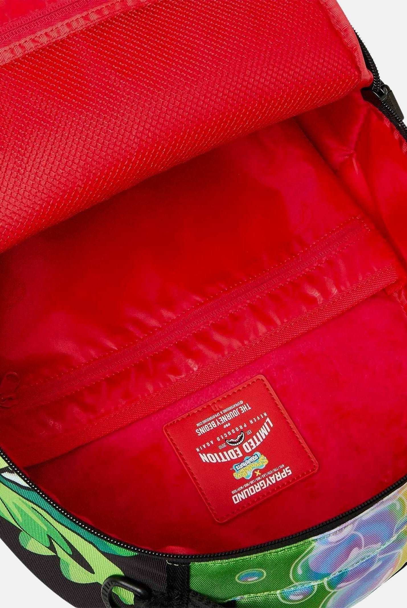 SPRAYGROUND Zaino SPONGEBOB AND MONEYBEAR multicolor per uomo, donna e bambino con motivo Shark Mouth. 910B9153NSZ . SPRAYGROUND