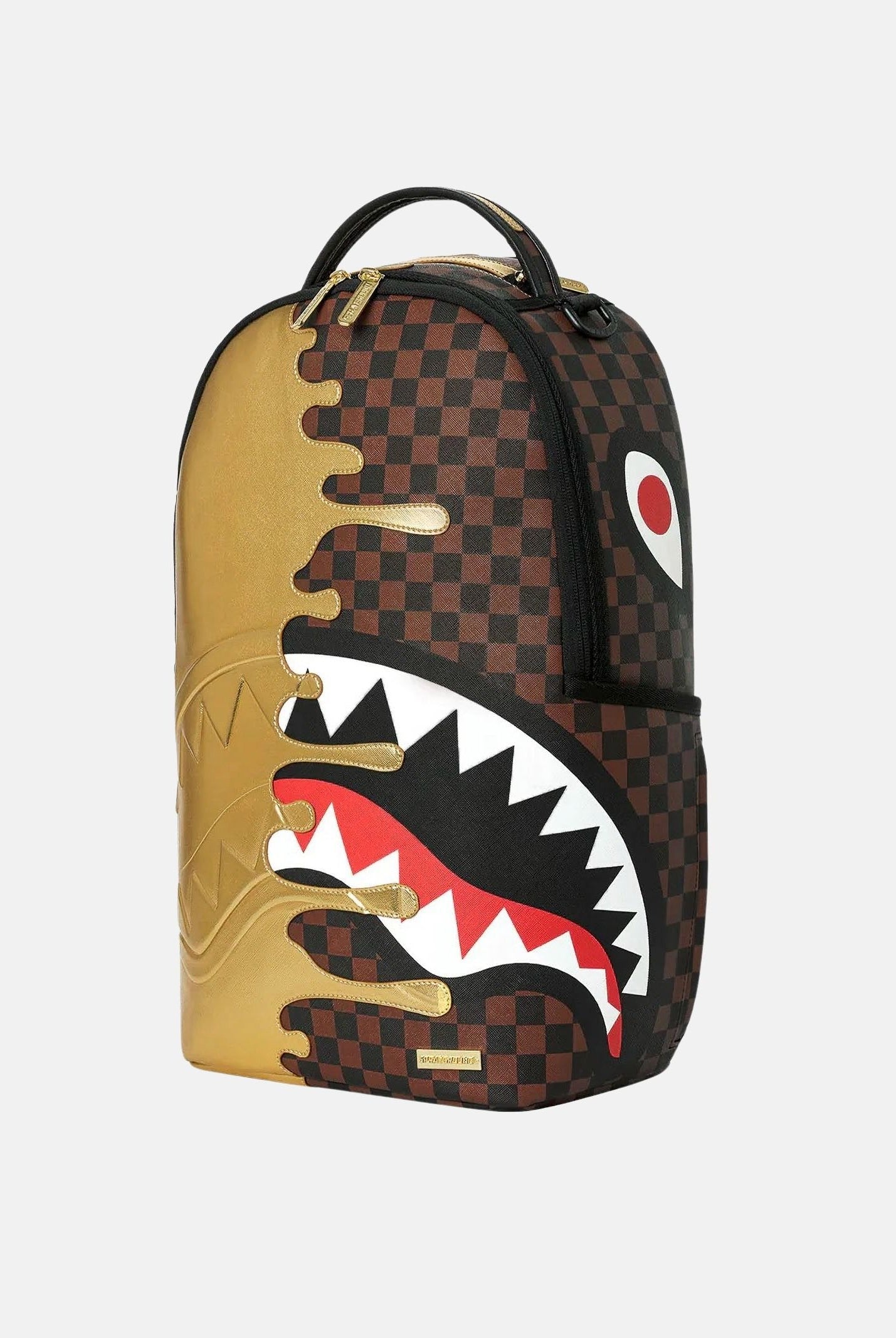 SPRAYGROUND Zaino SHARKS IN PARIS Gold oro per uomo, donna e bambino con finitura metallizzata 910B9250NSZ . SPRAYGROUND