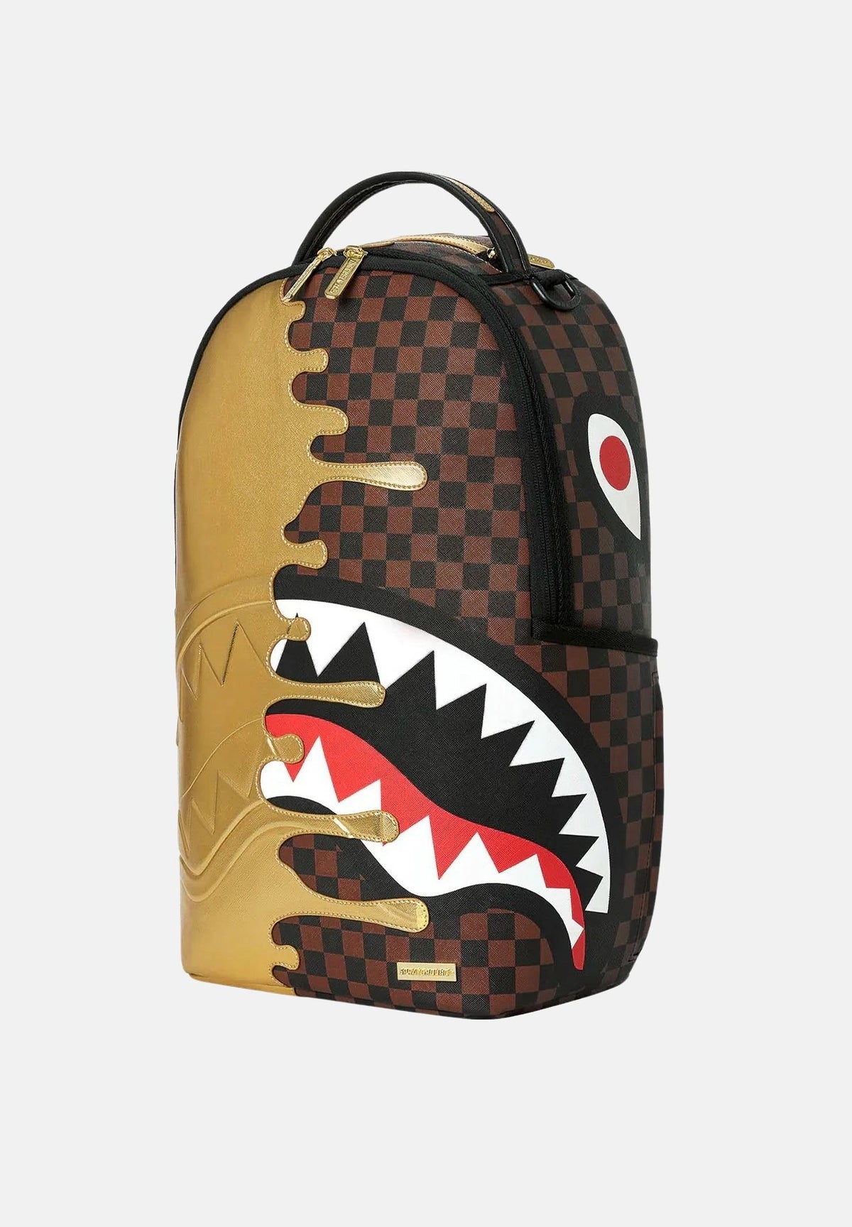 SPRAYGROUND Zaino SHARKS IN PARIS Gold oro per uomo, donna e bambino con finitura metallizzata 910B9250NSZ . SPRAYGROUND