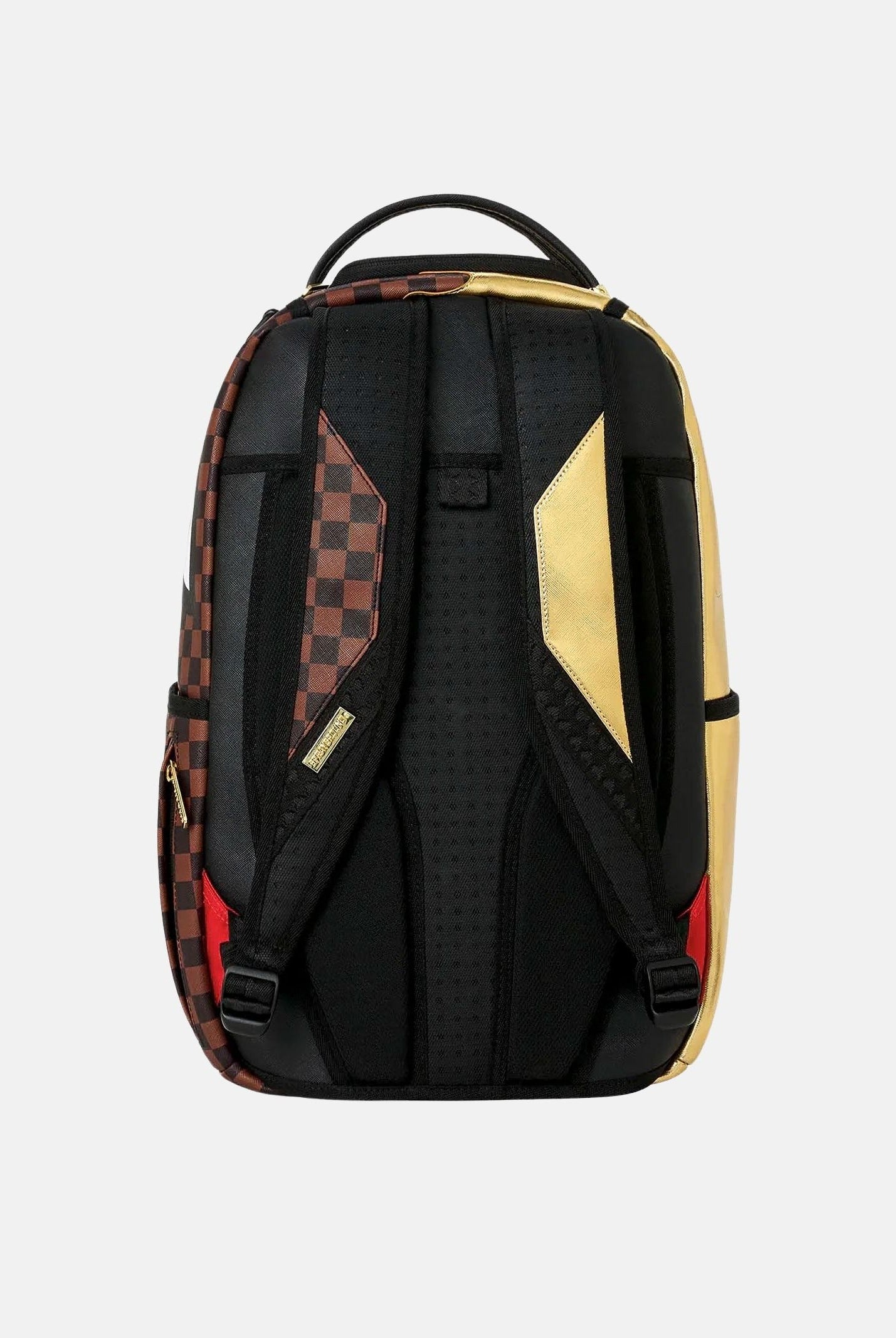 SPRAYGROUND Zaino SHARKS IN PARIS Gold oro per uomo, donna e bambino con finitura metallizzata 910B9250NSZ . SPRAYGROUND