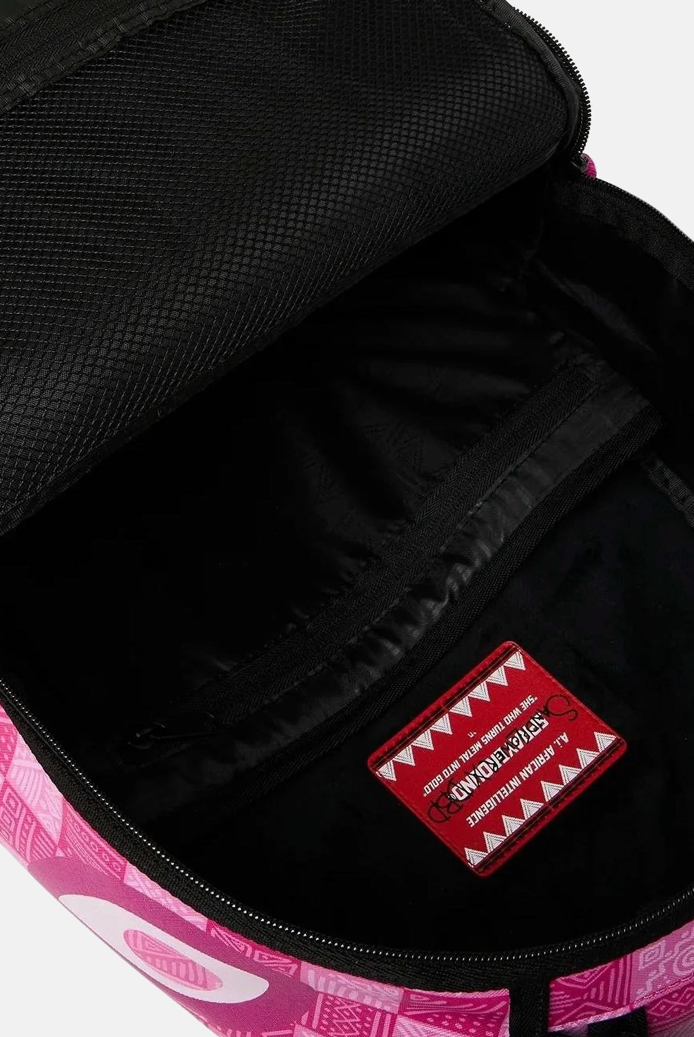 SPRAYGROUND Zaino SHARK CENTRAL rosa per uomo, donna e bambino con grafica shark mouth. 910B9257NSZ . SPRAYGROUND