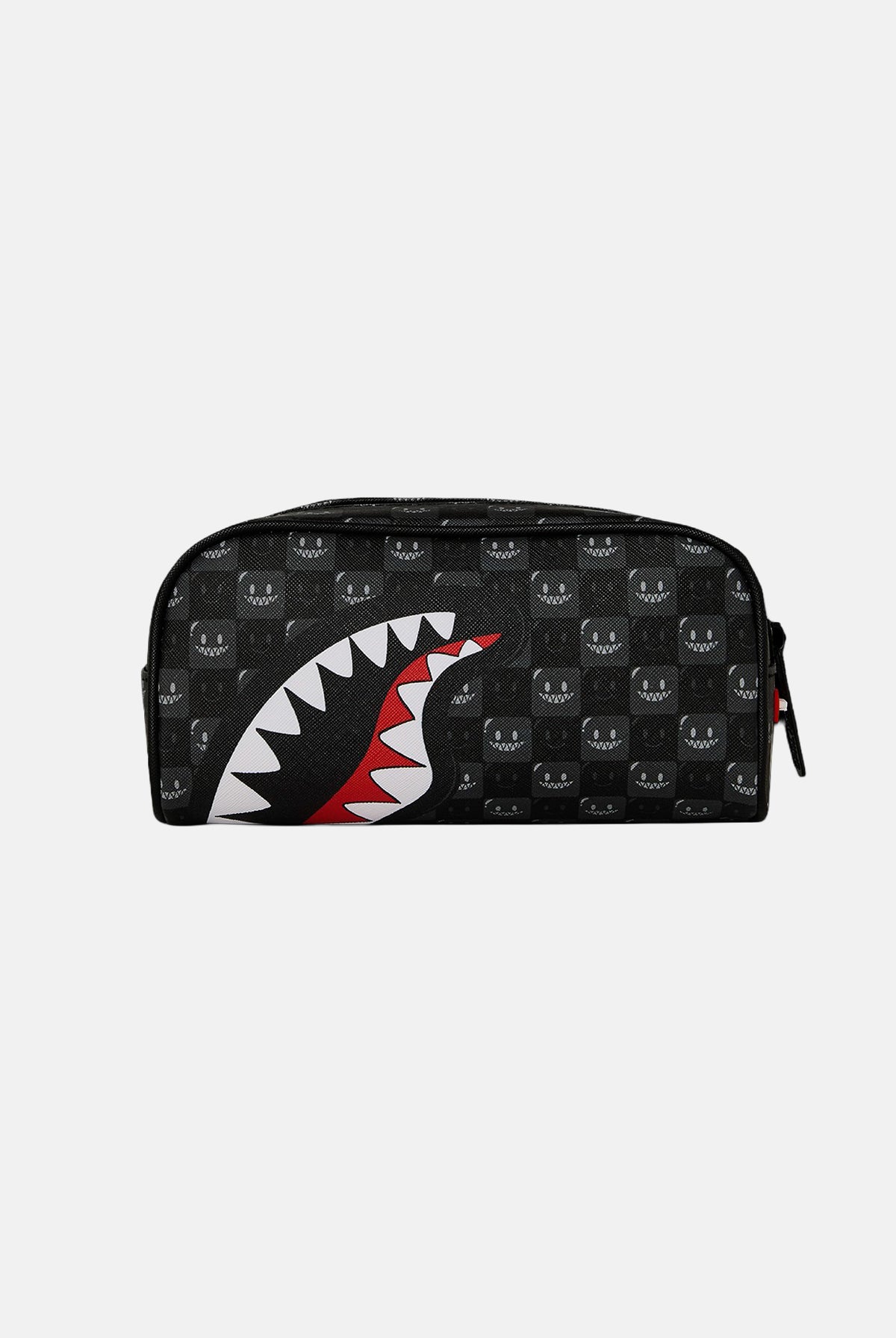 SPRAYGROUND Astuccio SHARK MONOGRAM nero per uomo, donna e bambino con stampa Shark Mouth e chiusura a zip. 910B9316NSZ . SPRAYGROUND