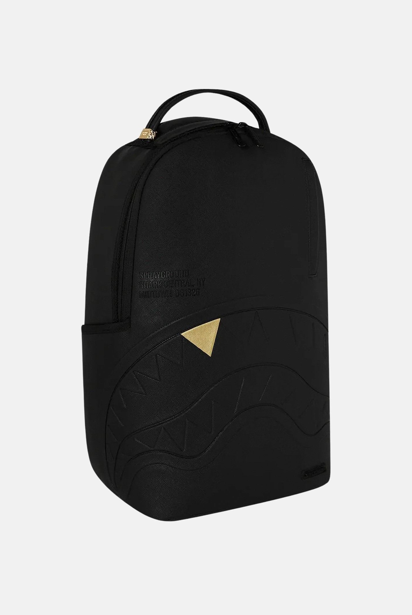 SPRAYGROUND Zaino BLACKED OUT EMBOSSED nero per uomo, donna e bambino con motivo Shark Mouth 910B9325NSZ . SPRAYGROUND
