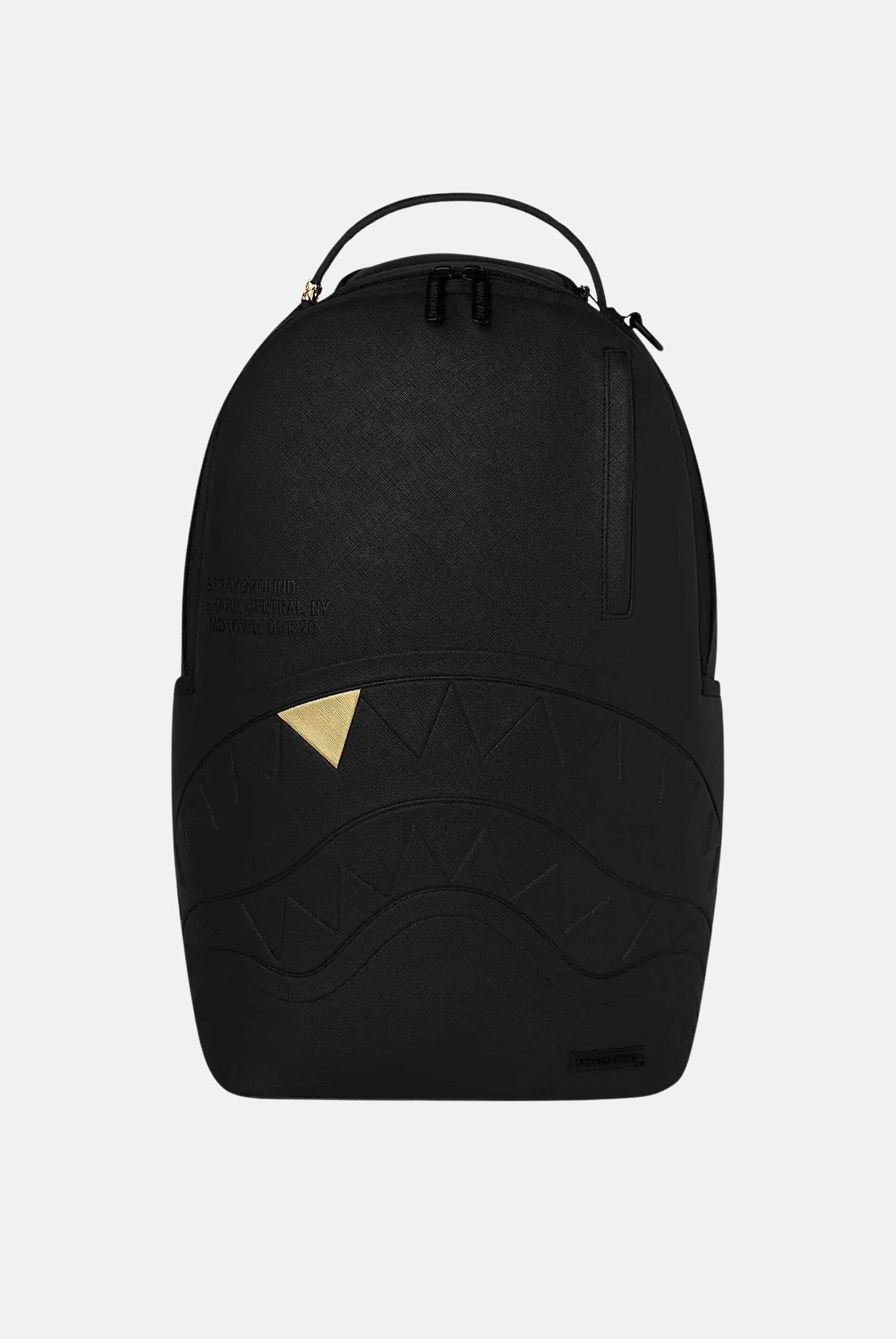 SPRAYGROUND Zaino BLACKED OUT EMBOSSED nero per uomo, donna e bambino con motivo Shark Mouth 910B9325NSZ . SPRAYGROUND