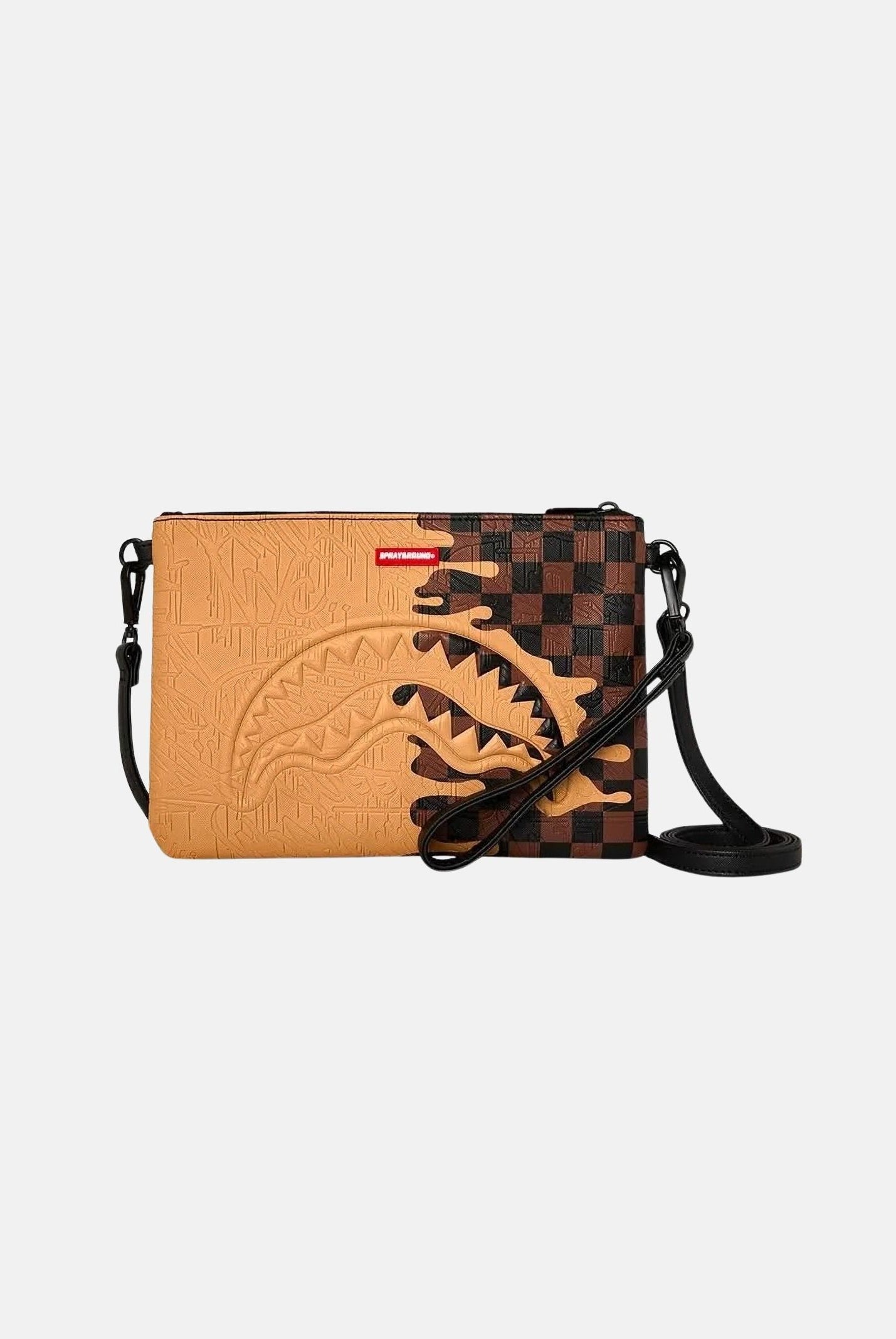 SPRAYGROUND Borsa crossbody con lacci Tan, marrone chiaro, per uomo, donna e bambino 910B9368NSZ . SPRAYGROUND