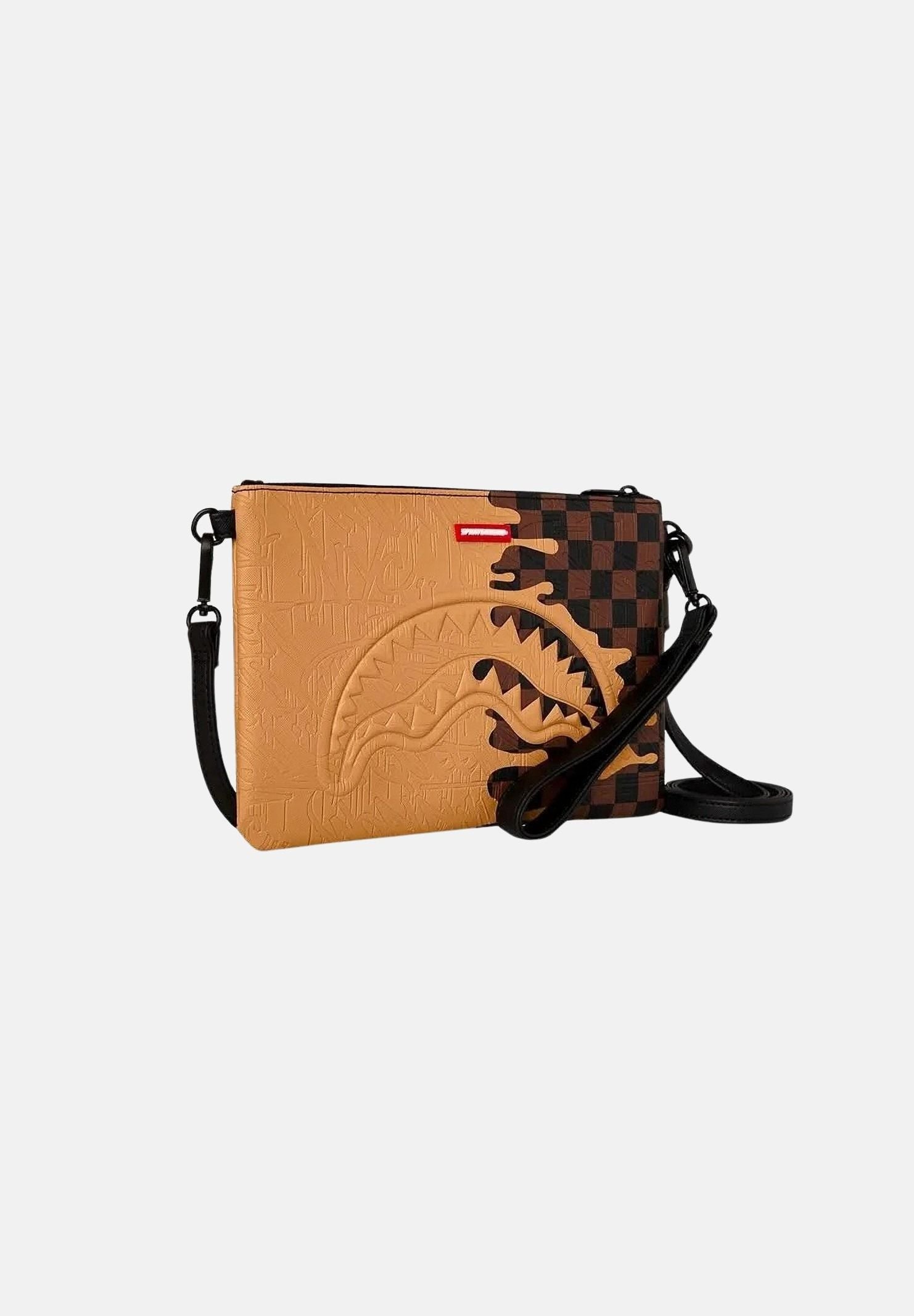 SPRAYGROUND Borsa crossbody con lacci Tan, marrone chiaro, per uomo, donna e bambino 910B9368NSZ . SPRAYGROUND
