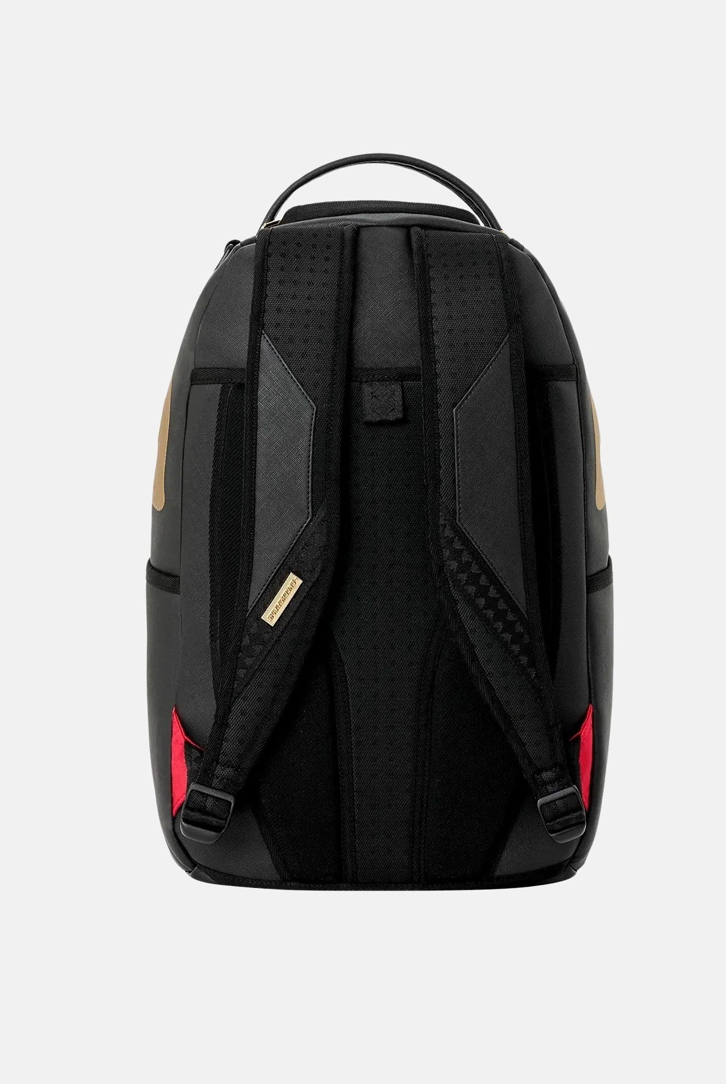 SPRAYGROUND Zaino SCARFACE MY PLACE gold-nero per uomo, donn e bambino con dettagli embossed oro 910B9555NSZ . SPRAYGROUND