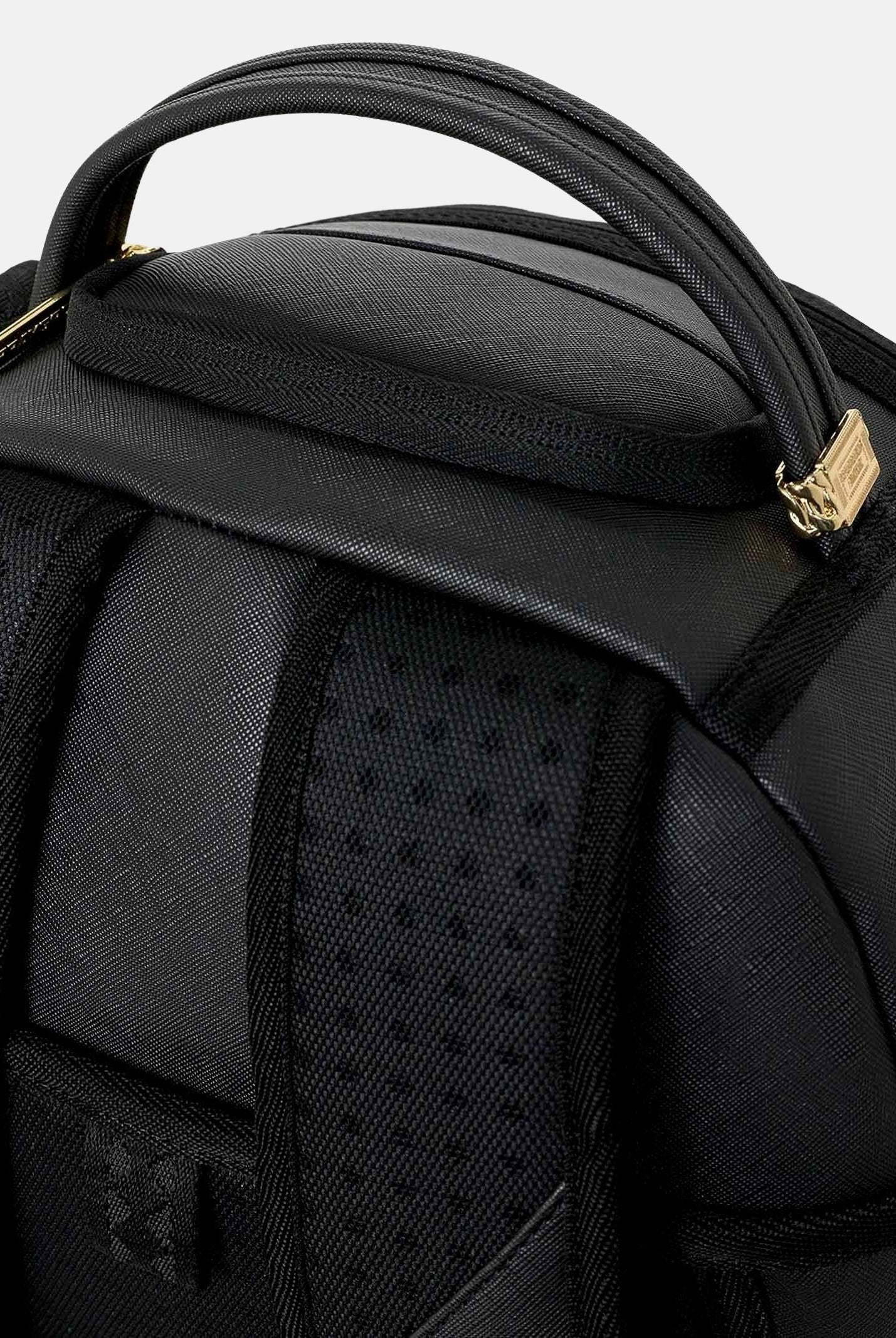 SPRAYGROUND Zaino SCARFACE MY PLACE gold-nero per uomo, donn e bambino con dettagli embossed oro 910B9555NSZ . SPRAYGROUND