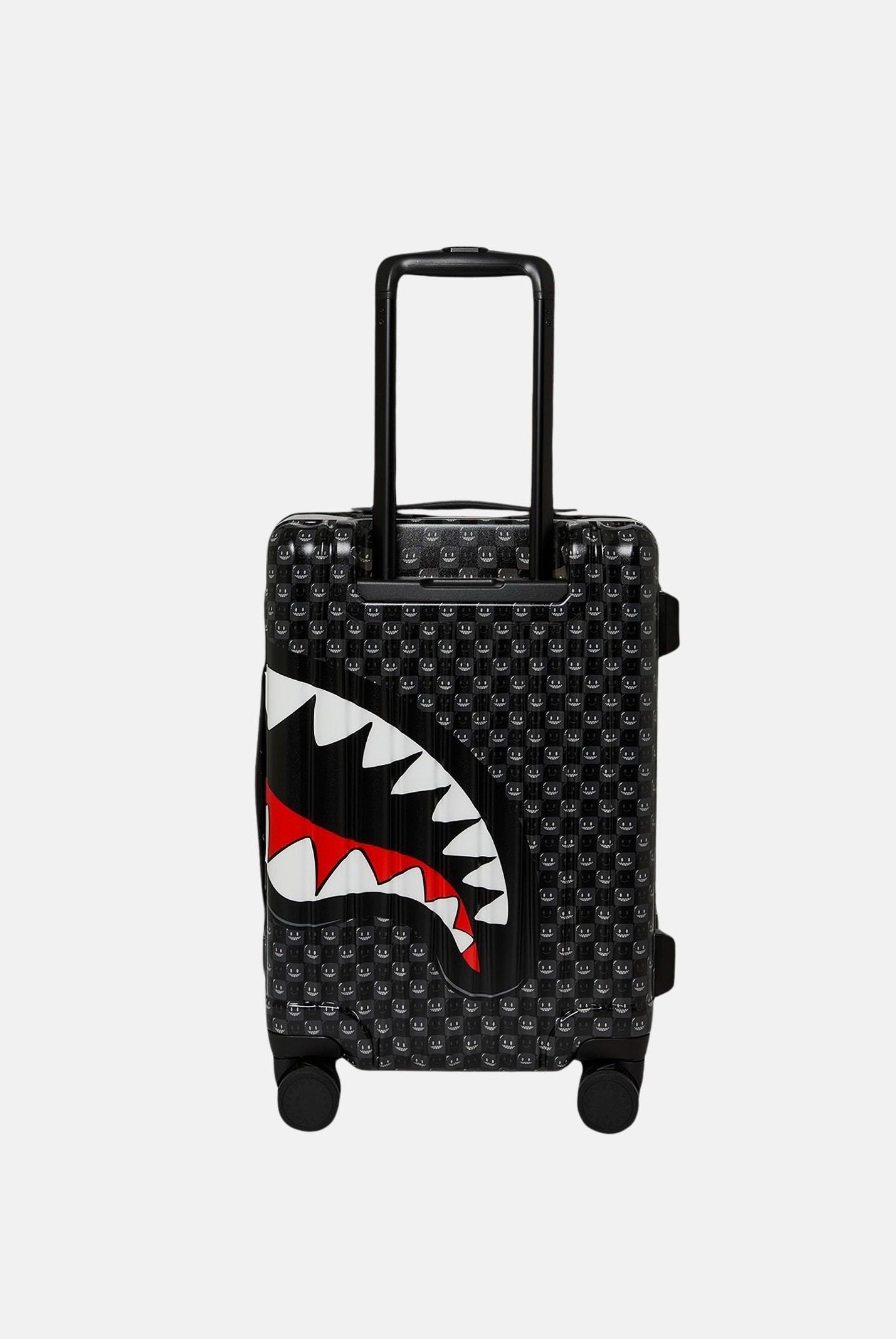 SPRAYGROUND Trolley SHARK MOUTH nero per uomo, donna e bambino con logo iconico del brand 910CL328NSZ . SPRAYGROUND