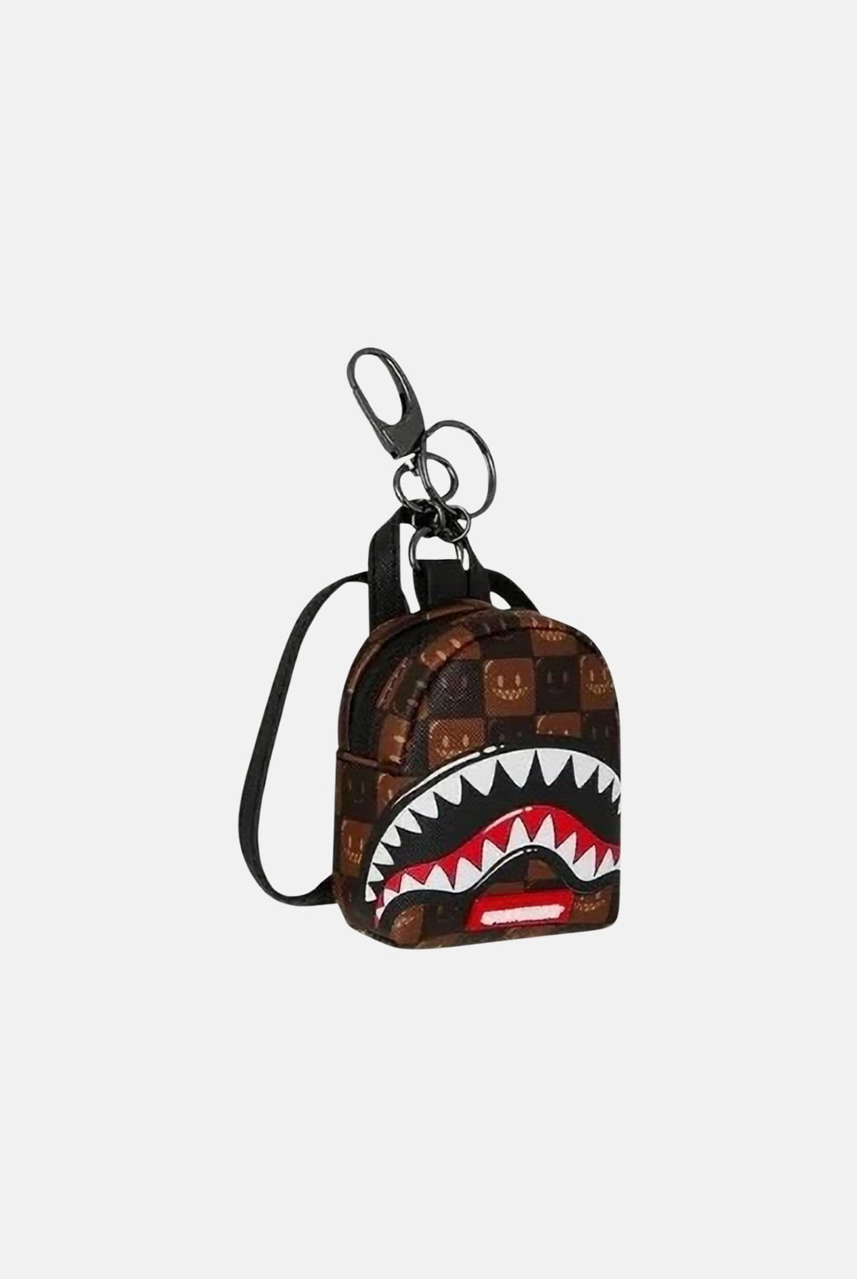SPRAYGROUND Portachiavi SHARKS IN PARIS GRIN marrone per uomo, donna e bambino con iconica bocca di squalo 910K9304NSZ . SPRAYGROUND