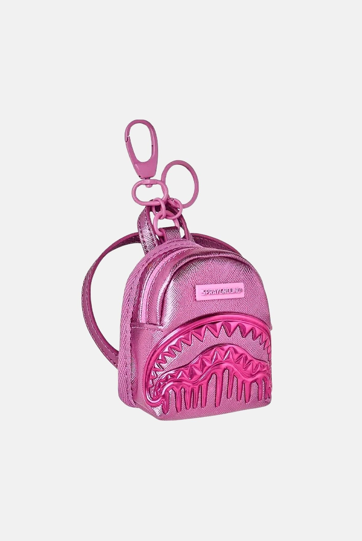 SPRAYGROUND Portachiavi METALLIC PINK METALLIC DRIP rosa per uomo, donna e bambino con dripping tono su tono. 910K9525NSZ . SPRAYGROUND