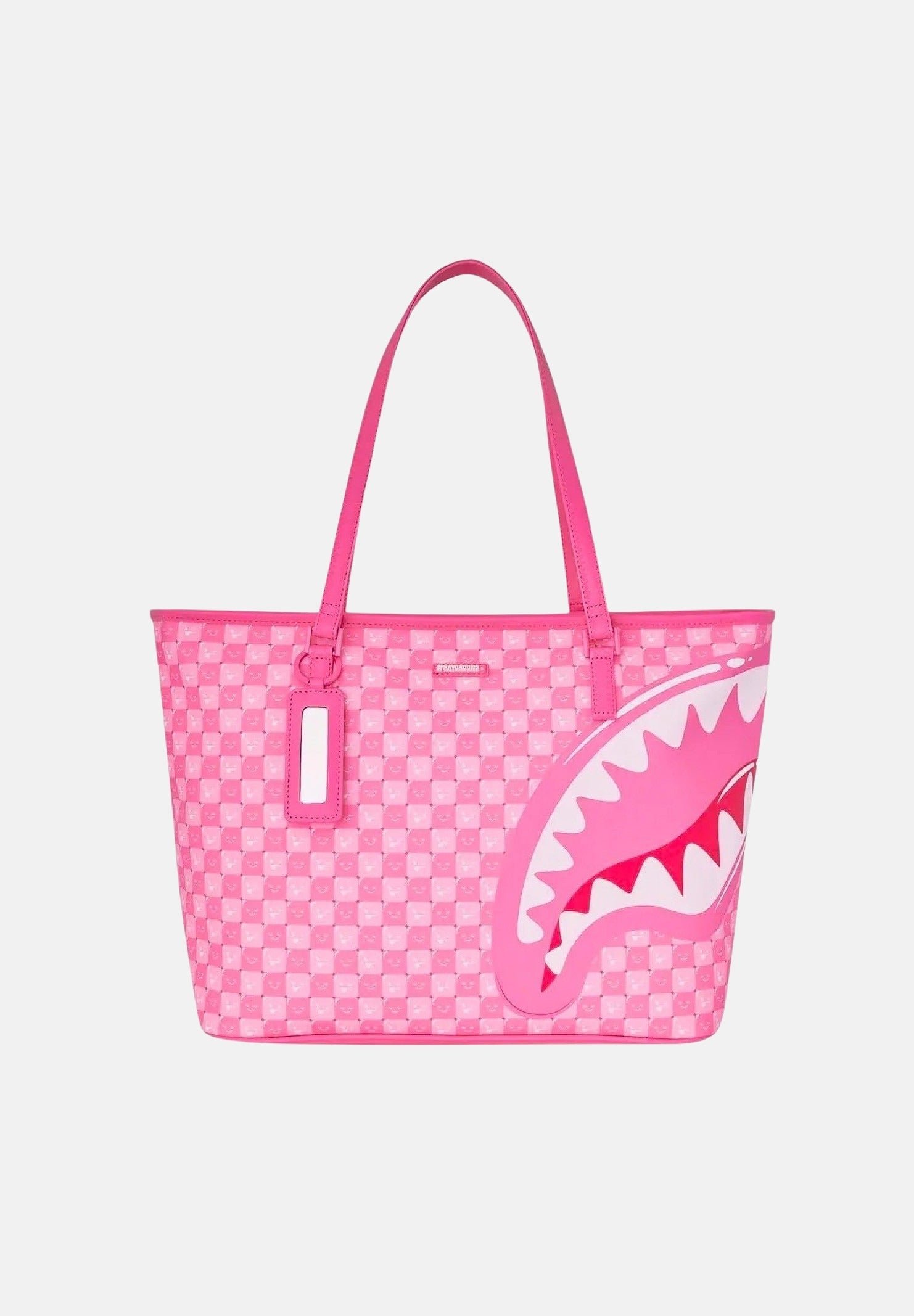 SPRAYGROUND Borsa a spalla TOTE CLASSIC PINK per donna e bambina con manici lunghi e motivo a scacchiera. 910T9320NSZ . SPRAYGROUND