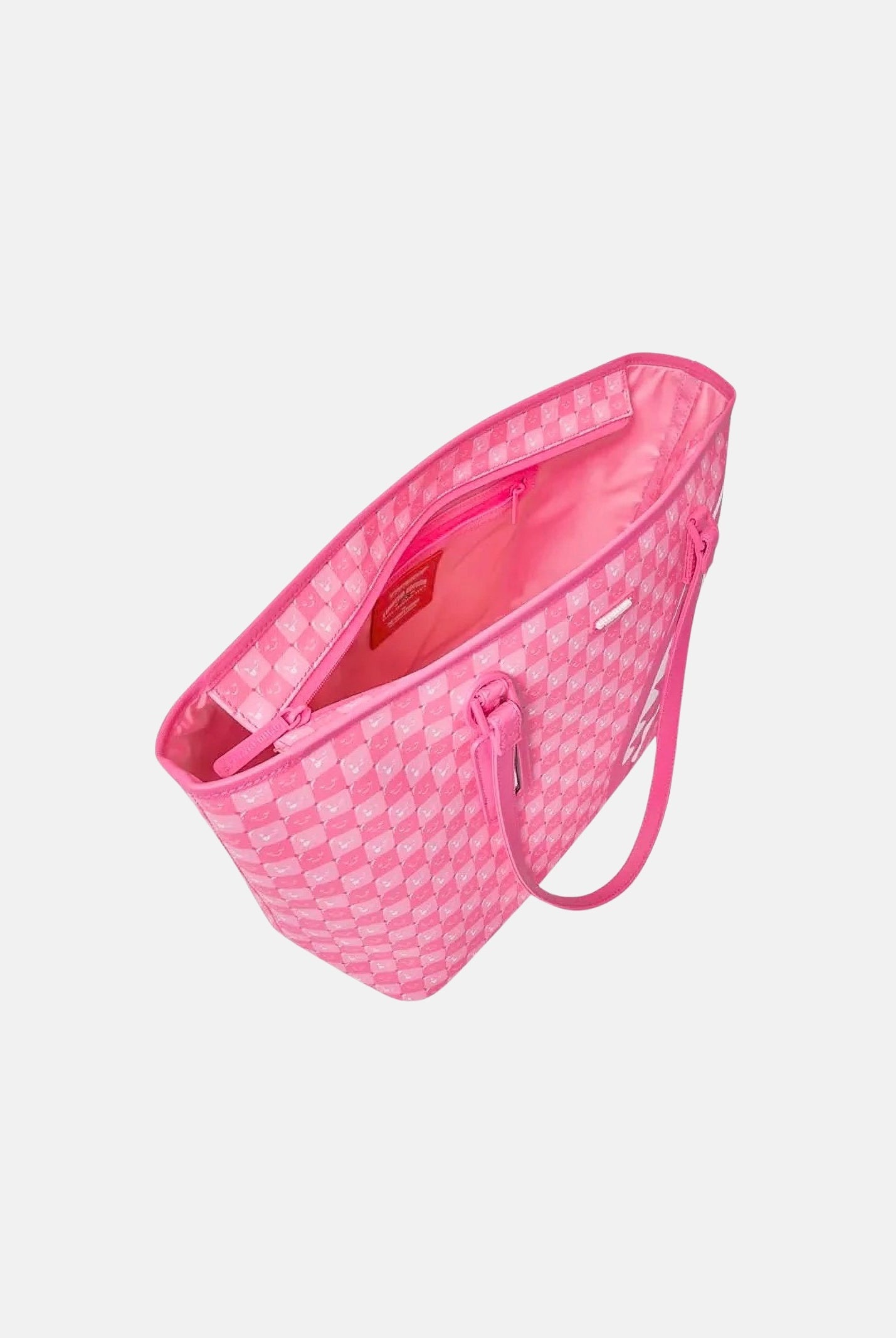 SPRAYGROUND Borsa a spalla TOTE CLASSIC PINK per donna e bambina con manici lunghi e motivo a scacchiera. 910T9320NSZ . SPRAYGROUND
