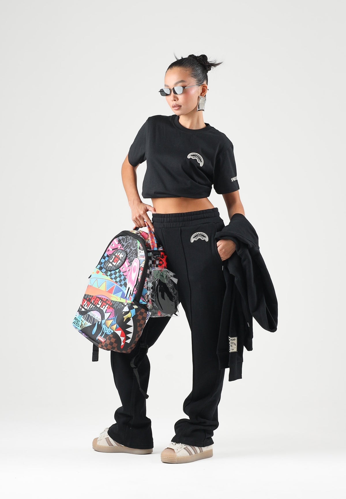 SPRAYGROUND T-shirt manica corta PURE REGULAR nero per uomo e donna SP962BLK . SPRAYGROUND
