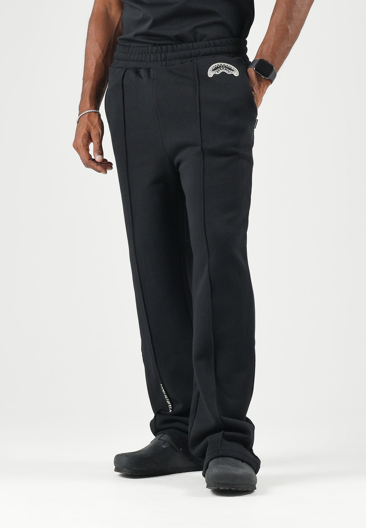 SPRAYGROUND Pantaloni sportivi neri per uomo e donna con mini logo SP966BLK . SPRAYGROUND