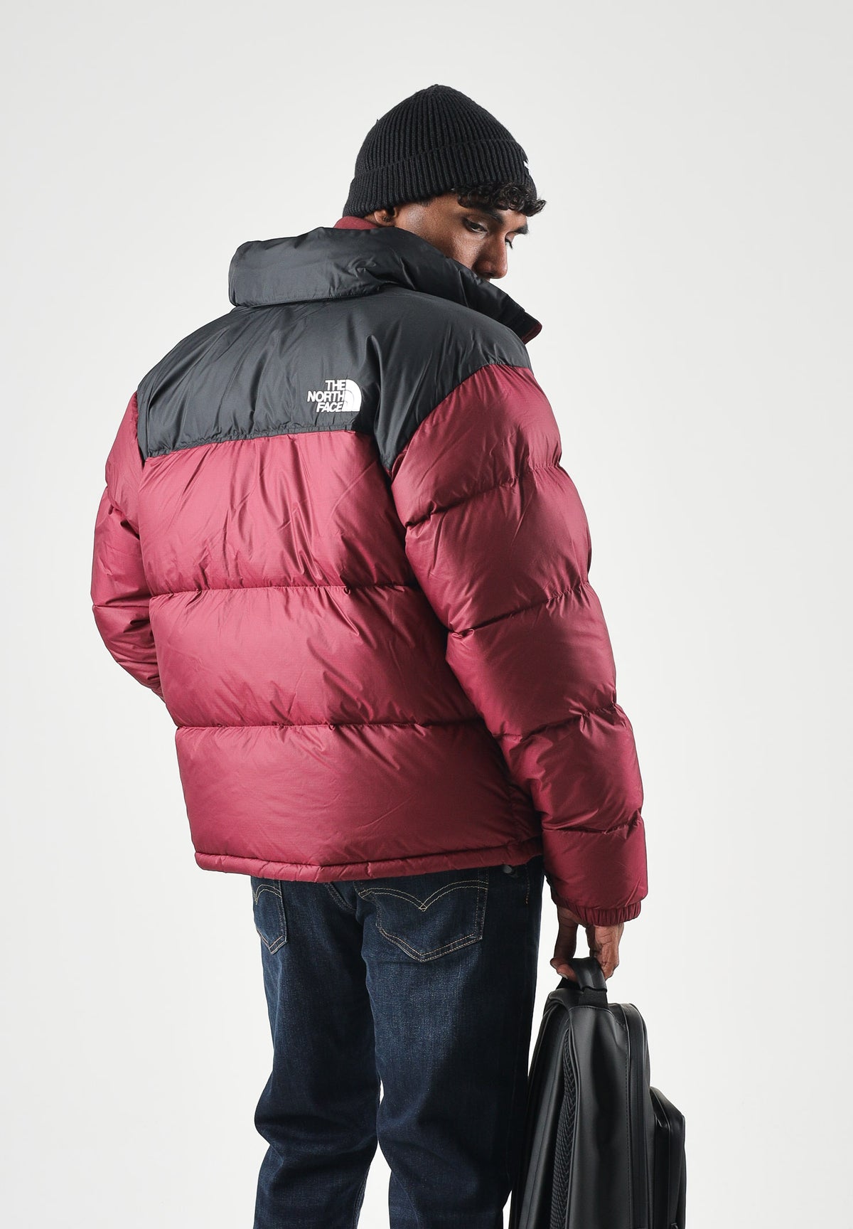 THE NORTH FACE Piumino 1996 RETRO NUPTSE burgundy bordeaux per uomo e donna NF0A3C8DRH11 . THE NORTH FACE
