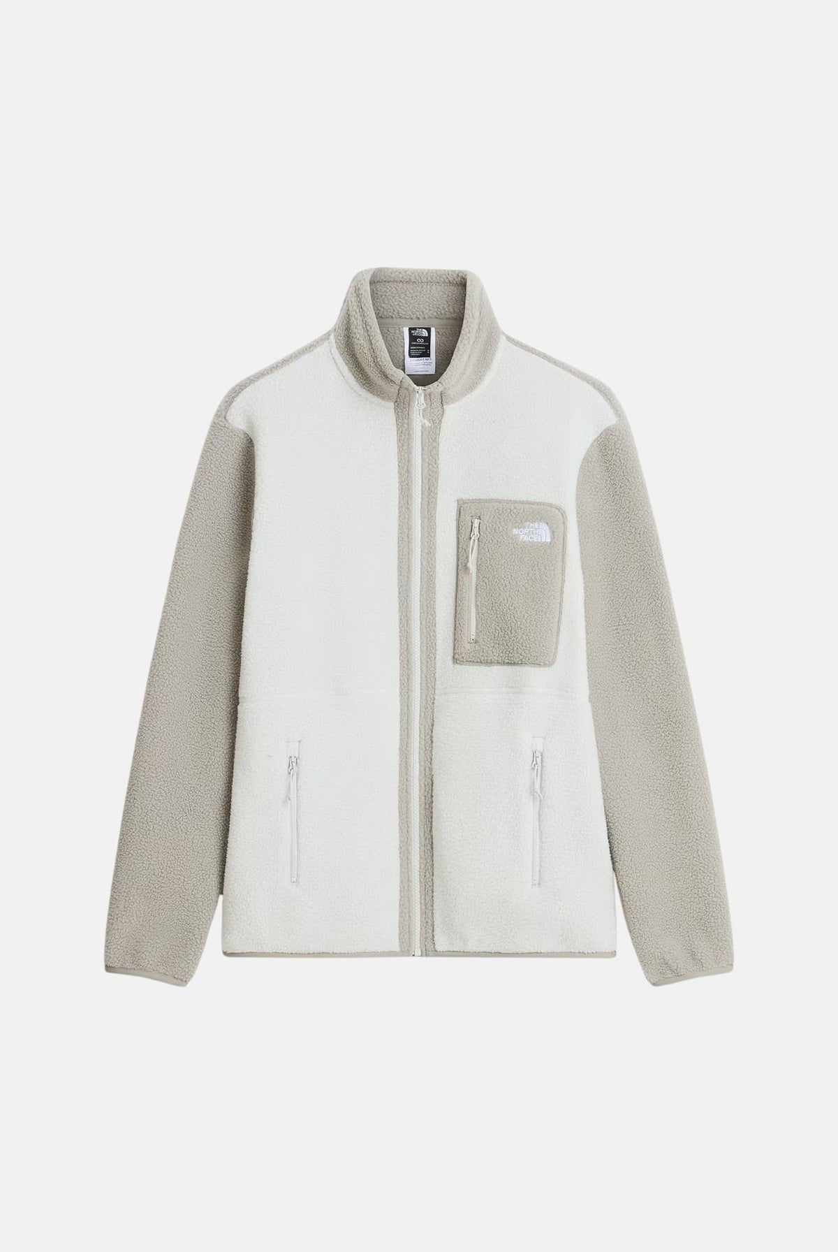 THE NORTH FACE Felpa in pile YUMIORI FULL ZIP grigio chiaro da uomo NF0A883RP481 . THE NORTH FACE