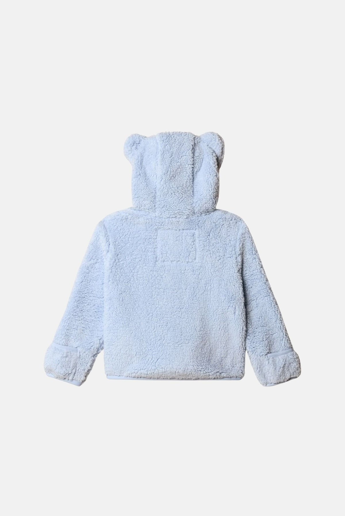 THE NORTH FACE Felpa con cappuccio Campshire azzurra per neonato con orecchie da orso e muffole ripiegabili. NF0A88VWBPO1 . THE NORTH FACE