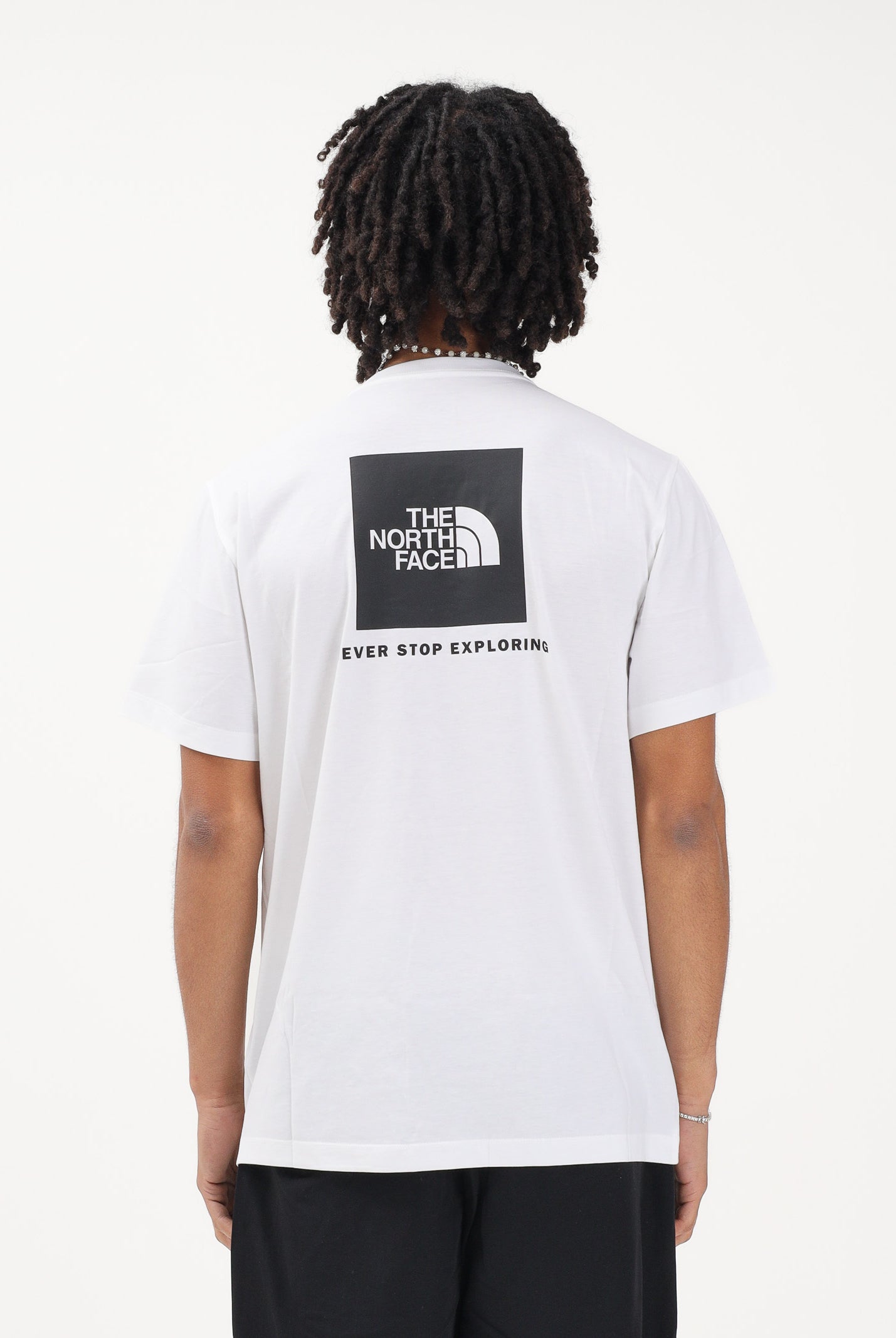 THE NORTH FACE T-shirt a manica corta Evolution NSE Box Regular bianca da uomo NF0A8B6KFN41 . THE NORTH FACE