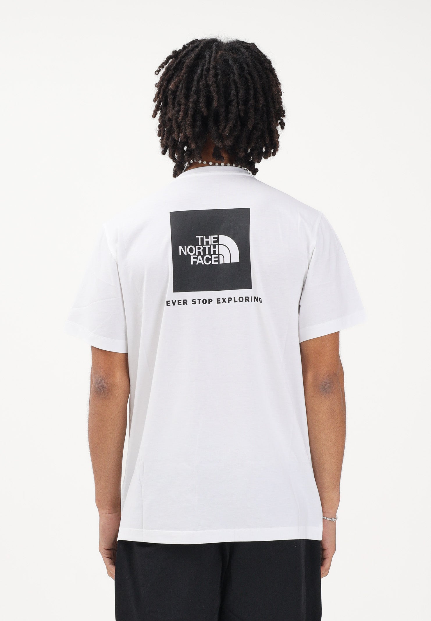 THE NORTH FACE T-shirt a manica corta Evolution NSE Box Regular bianca da uomo NF0A8B6KFN41 . THE NORTH FACE