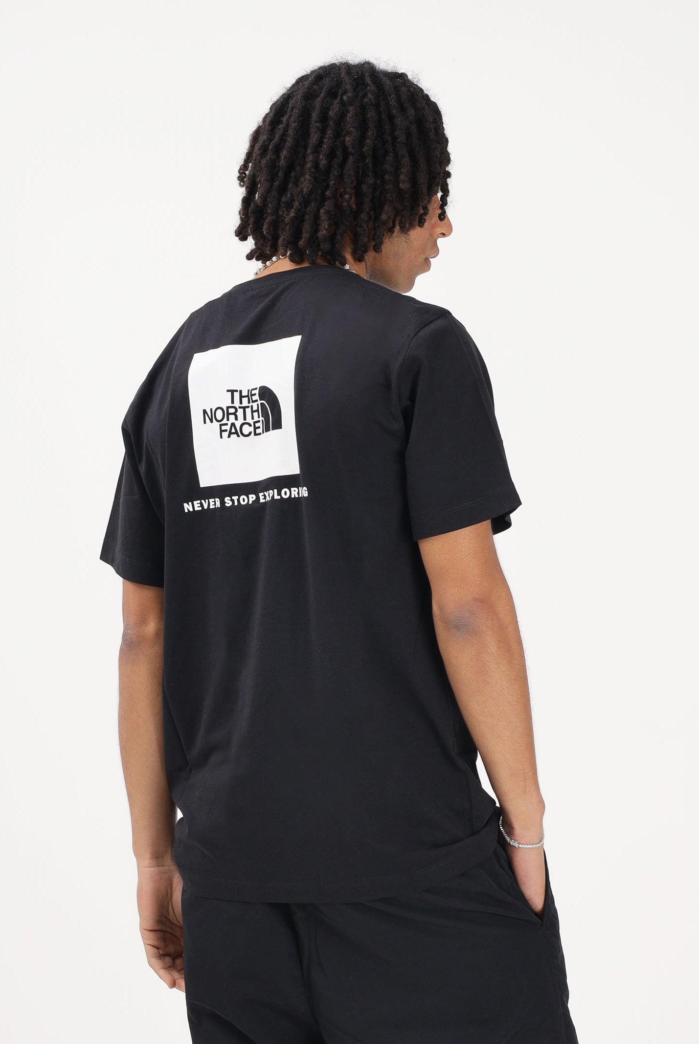 THE NORTH FACE T-shirt a manica corta Evolution NSE Box Regular nera da uomo NF0A8B6KKY41 . THE NORTH FACE