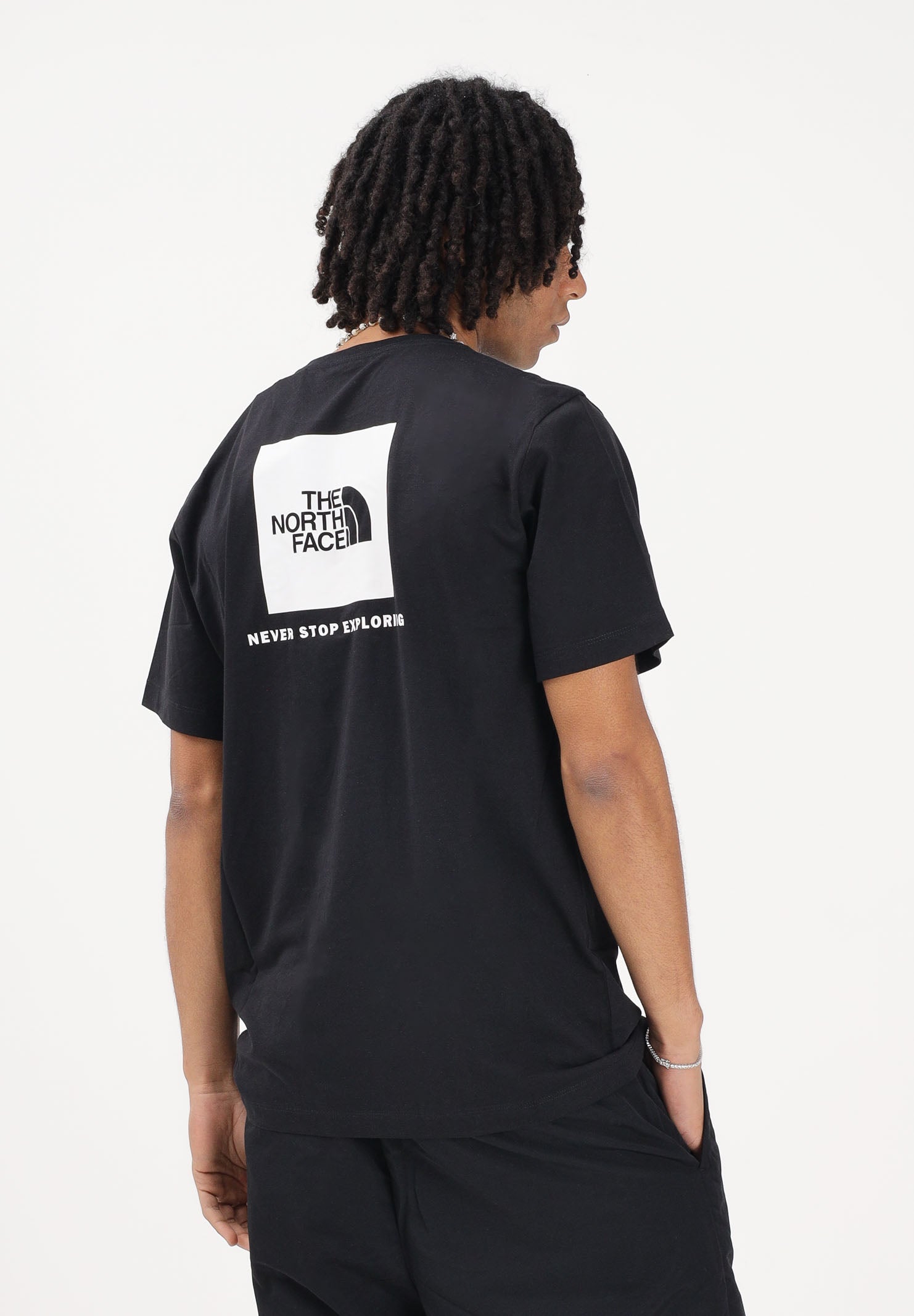 THE NORTH FACE T-shirt a manica corta Evolution NSE Box Regular nera da uomo NF0A8B6KKY41 . THE NORTH FACE