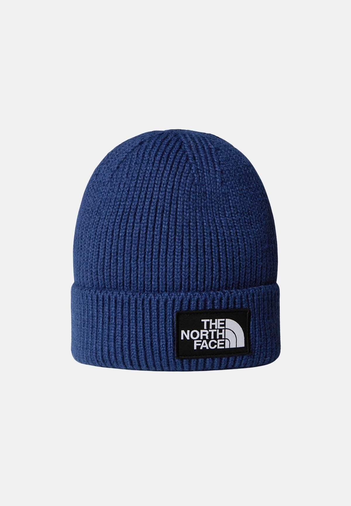 THE NORTH FACE Berretto blu per uomo e donna con risvolto e logo box TNF NF0A8CHE8K21 . THE NORTH FACE