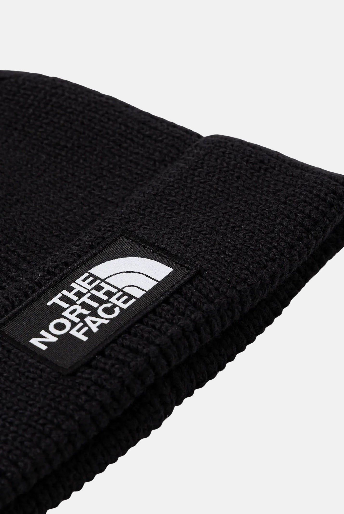 THE NORTH FACE Berretto nero per uomo e donna con risvolto e logo box TNF NF0A8CHEJK31 . THE NORTH FACE