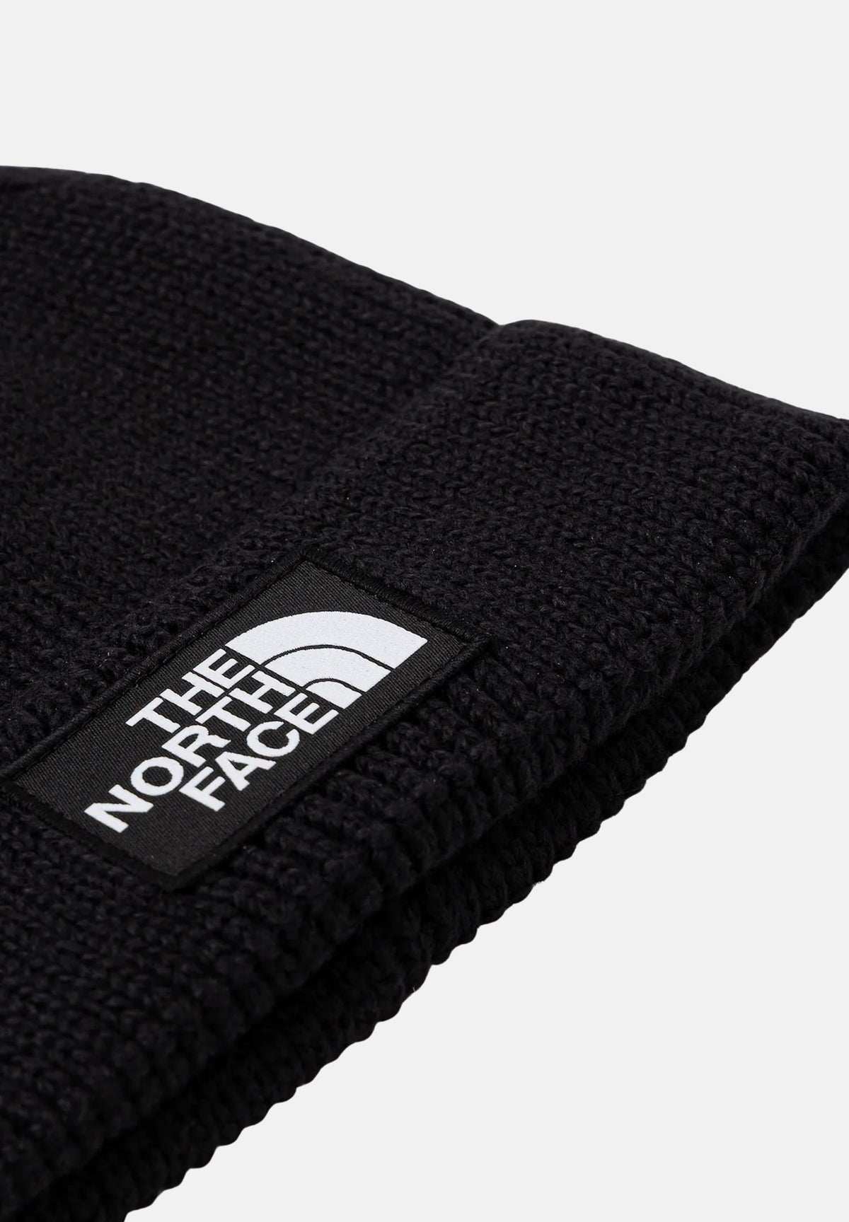 THE NORTH FACE Berretto nero per uomo e donna con risvolto e logo box TNF NF0A8CHEJK31 . THE NORTH FACE