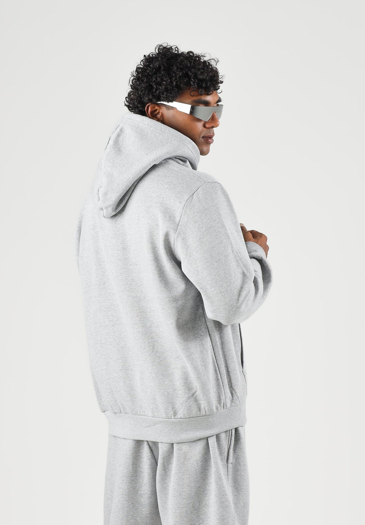 THE NORTH FACE Felpa con cappuccio EVOLUTION SIMPLE DOME REGULAR HOODIE grigia da uomo NF0A8CWMCQO1 . THE NORTH FACE