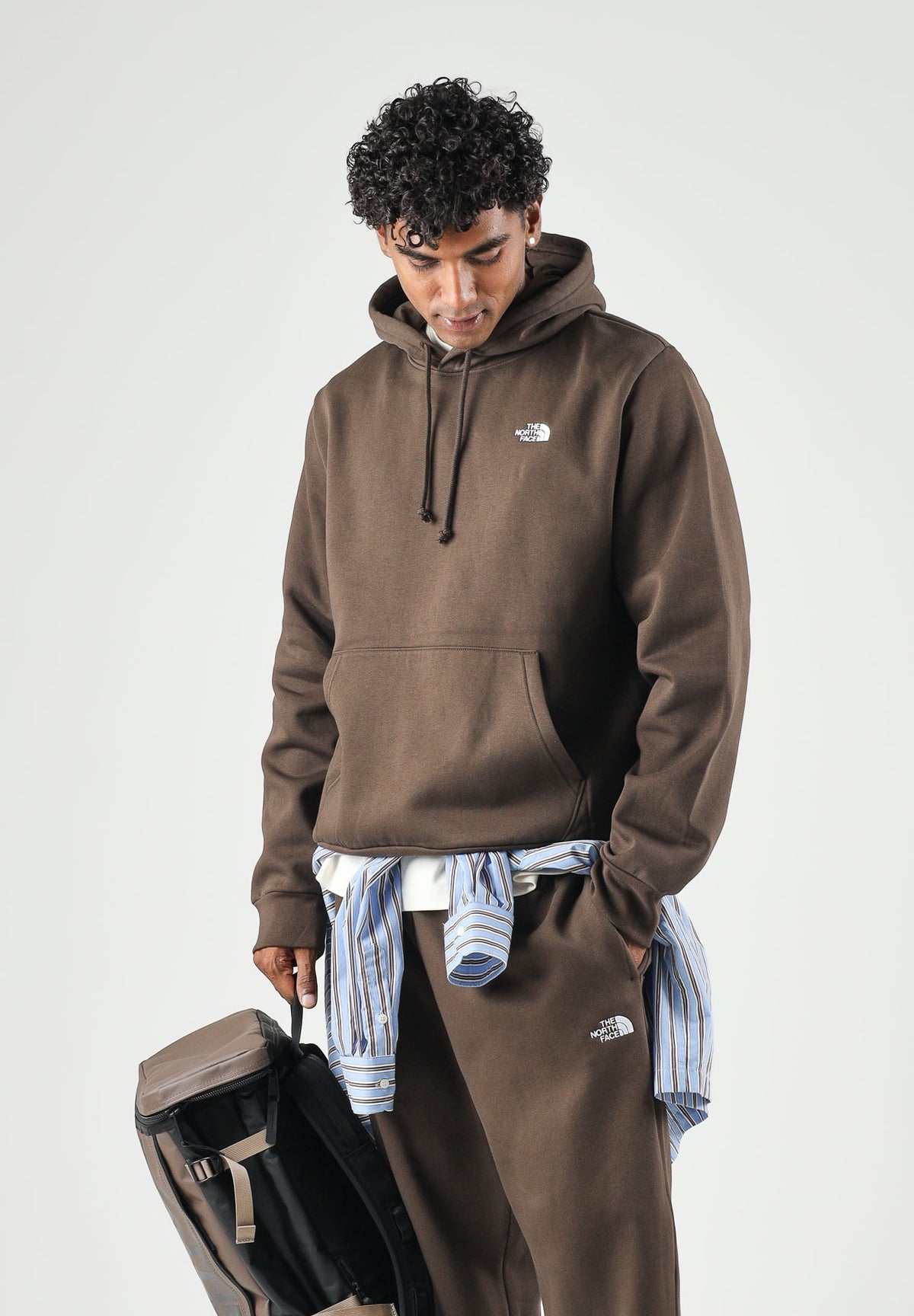 THE NORTH FACE Felpa con cappuccio EVOLUTION SIMPLE DOME REGULAR HOODIE marrone castagna per uomo NF0A8CWMNMF1 . THE NORTH FACE