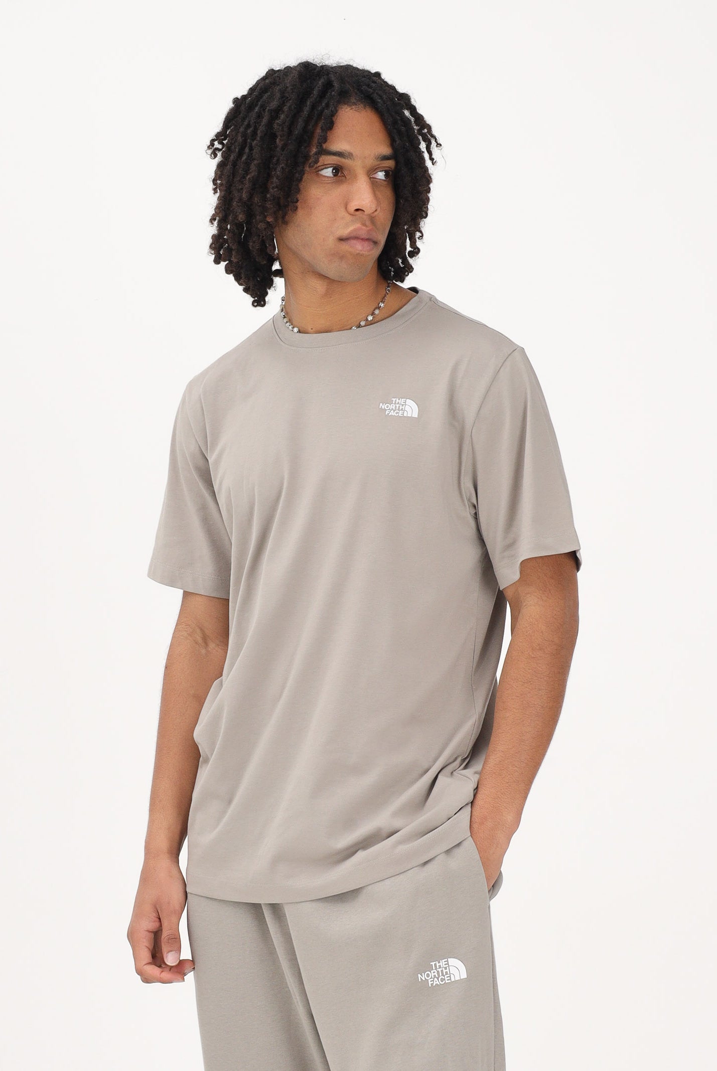 THE NORTH FACE T-shirt a manica corta Evolution Simple Dome Regular fango da uomo NF0A8CZ22MB1 . THE NORTH FACE