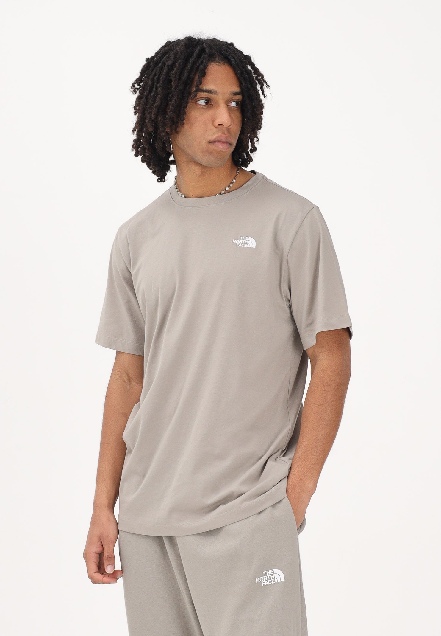 THE NORTH FACE T-shirt a manica corta Evolution Simple Dome Regular fango da uomo NF0A8CZ22MB1 . THE NORTH FACE