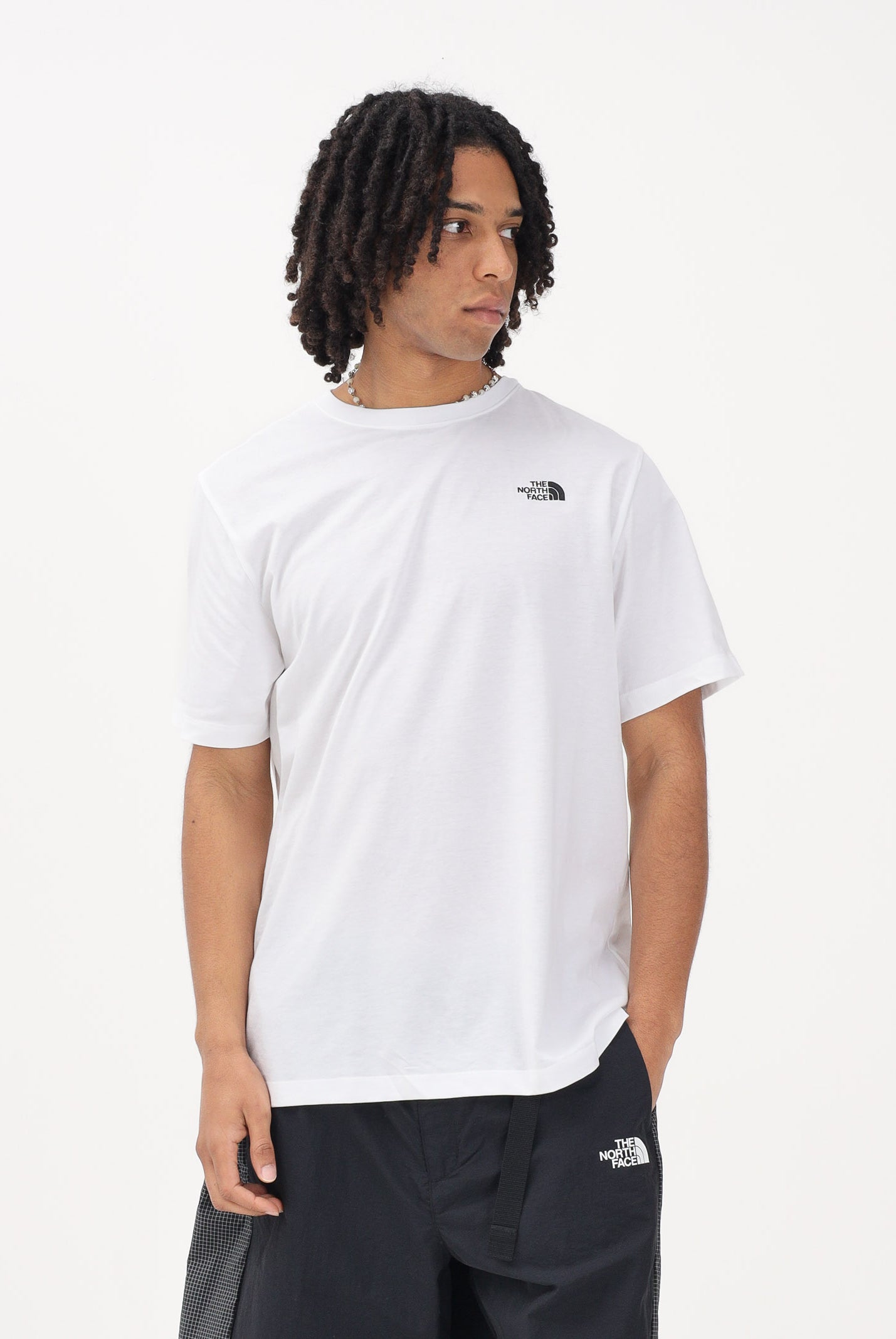 THE NORTH FACE T-shirt a manica corta Evolution Simple Dome Regular bianca da uomo NF0A8CZ2FN41 . THE NORTH FACE