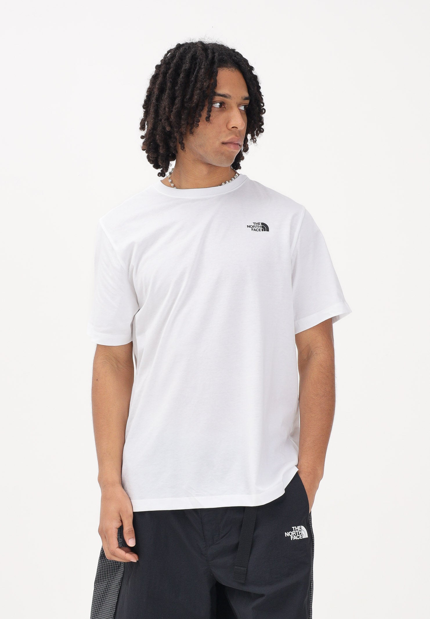 THE NORTH FACE T-shirt a manica corta Evolution Simple Dome Regular bianca da uomo NF0A8CZ2FN41 . THE NORTH FACE