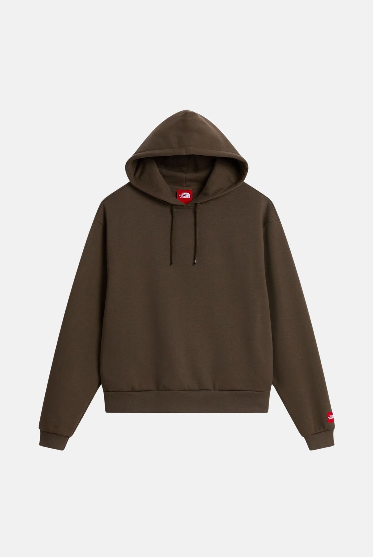 THE NORTH FACE Felpa con cappuccio FINE HOODIE marrone-taupe da uomo con tasca a marsupio frontale. NF0A8EFZ21L1 . THE NORTH FACE