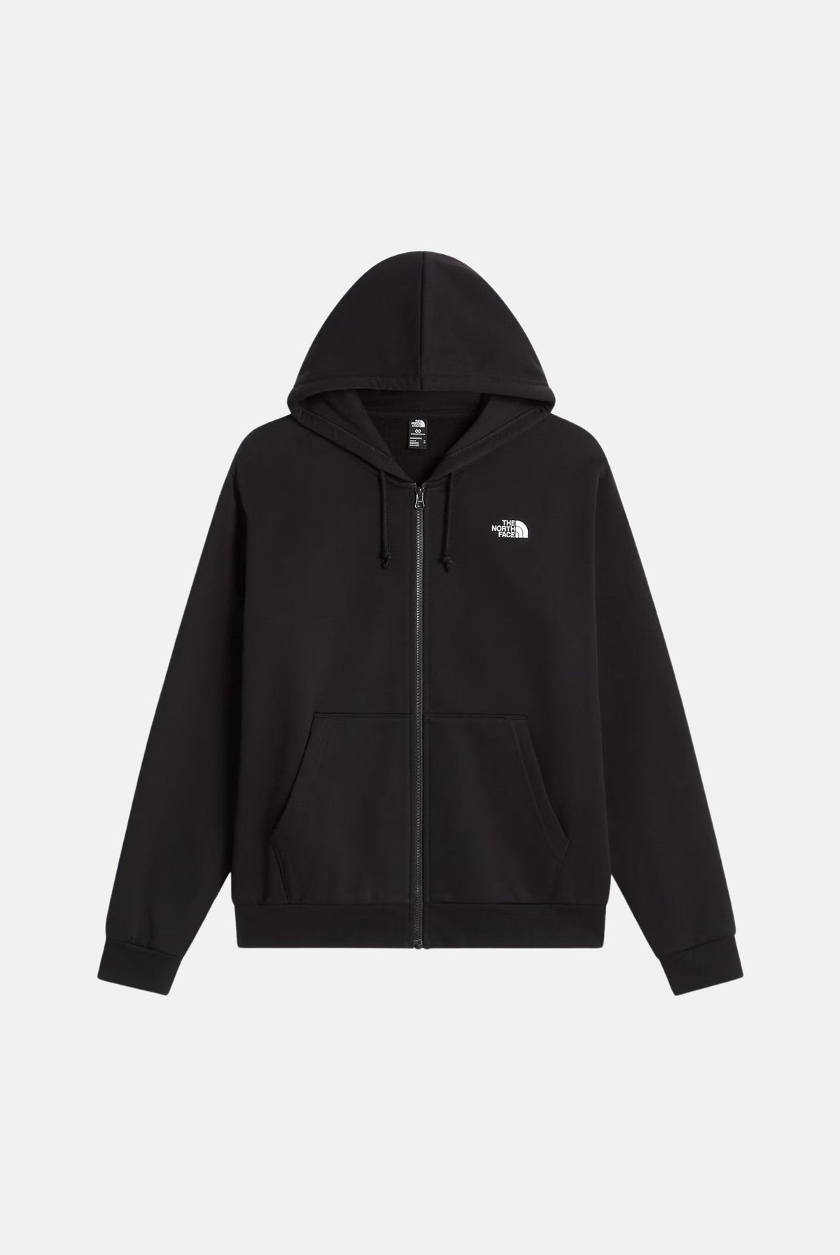 THE NORTH FACE Felpa con zip tnf black nera per uomo con pratica con cappuccio e tasche laterali. NF0A8EU1JK31 . THE NORTH FACE