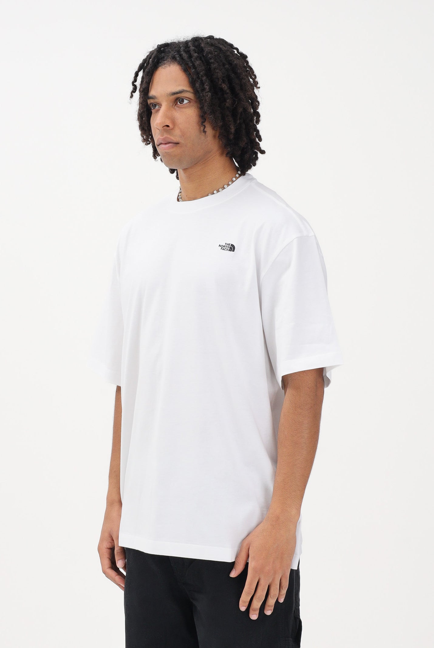 THE NORTH FACE T-shirt a manica corta Essential Simple Dome bianca da uomo NF0A8EVWFN41 . THE NORTH FACE