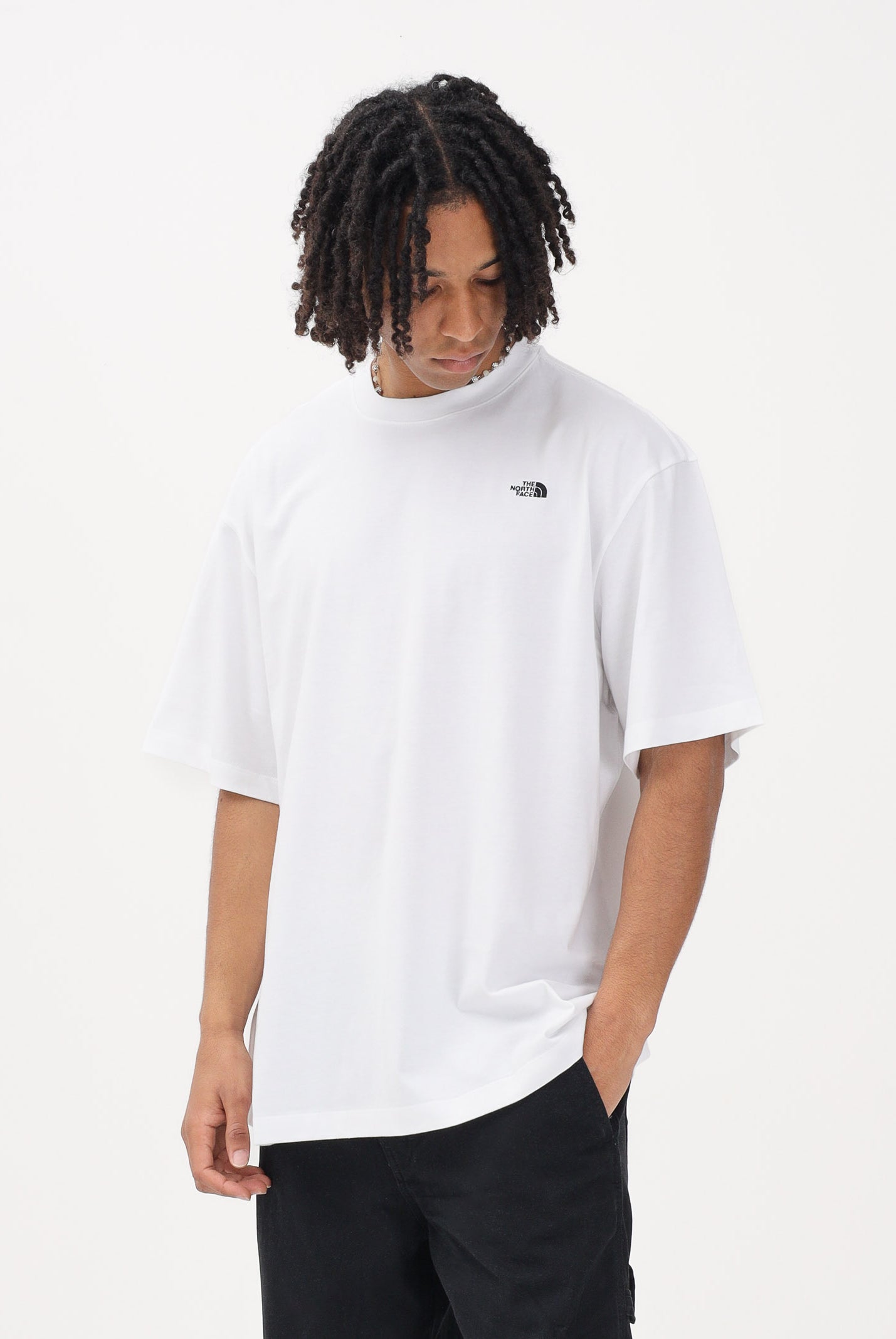 THE NORTH FACE T-shirt a manica corta Essential Simple Dome bianca da uomo NF0A8EVWFN41 . THE NORTH FACE