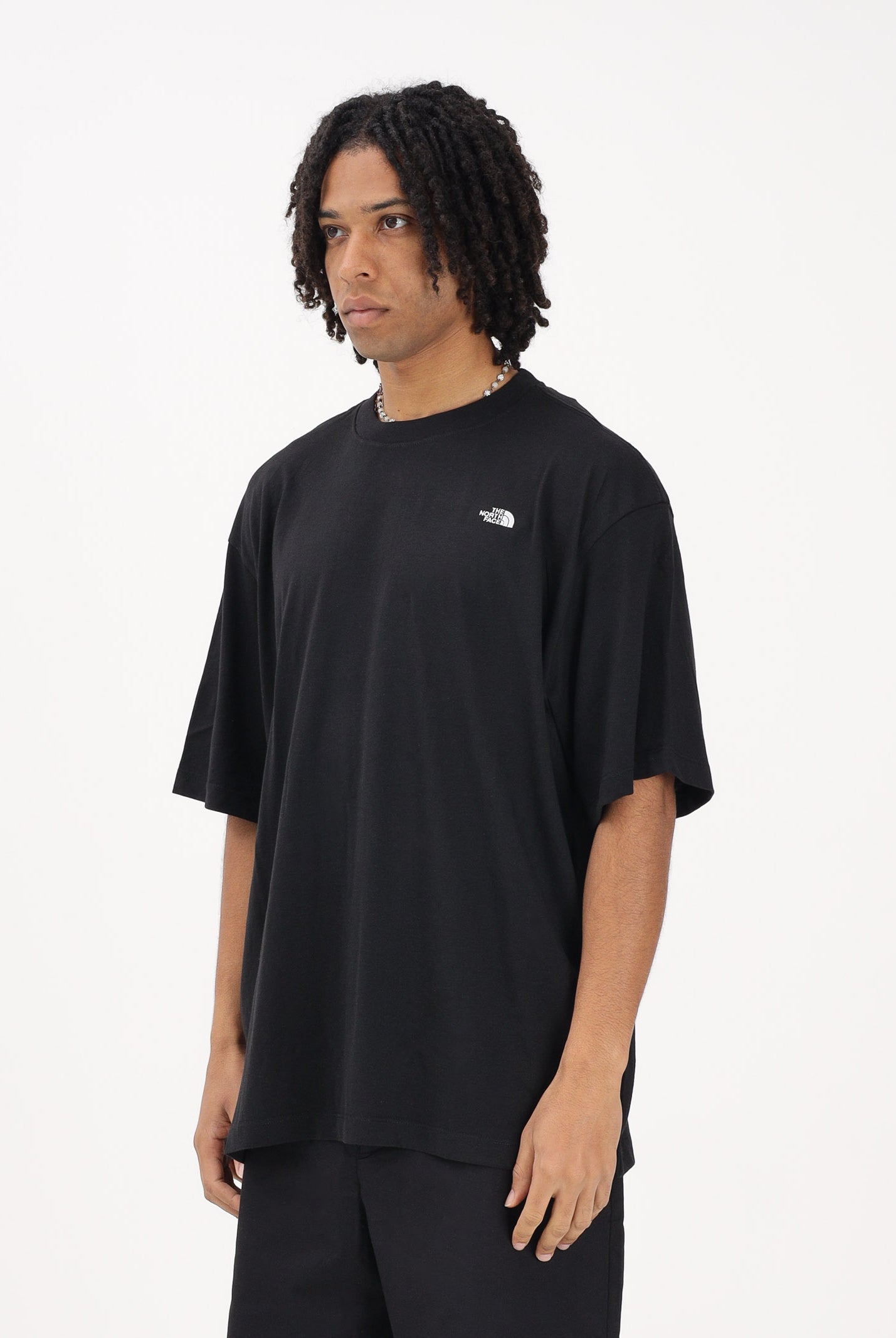 THE NORTH FACE T-shirt a manica corta Essential Simple Dome nera da uomo NF0A8EVWJK31 . THE NORTH FACE