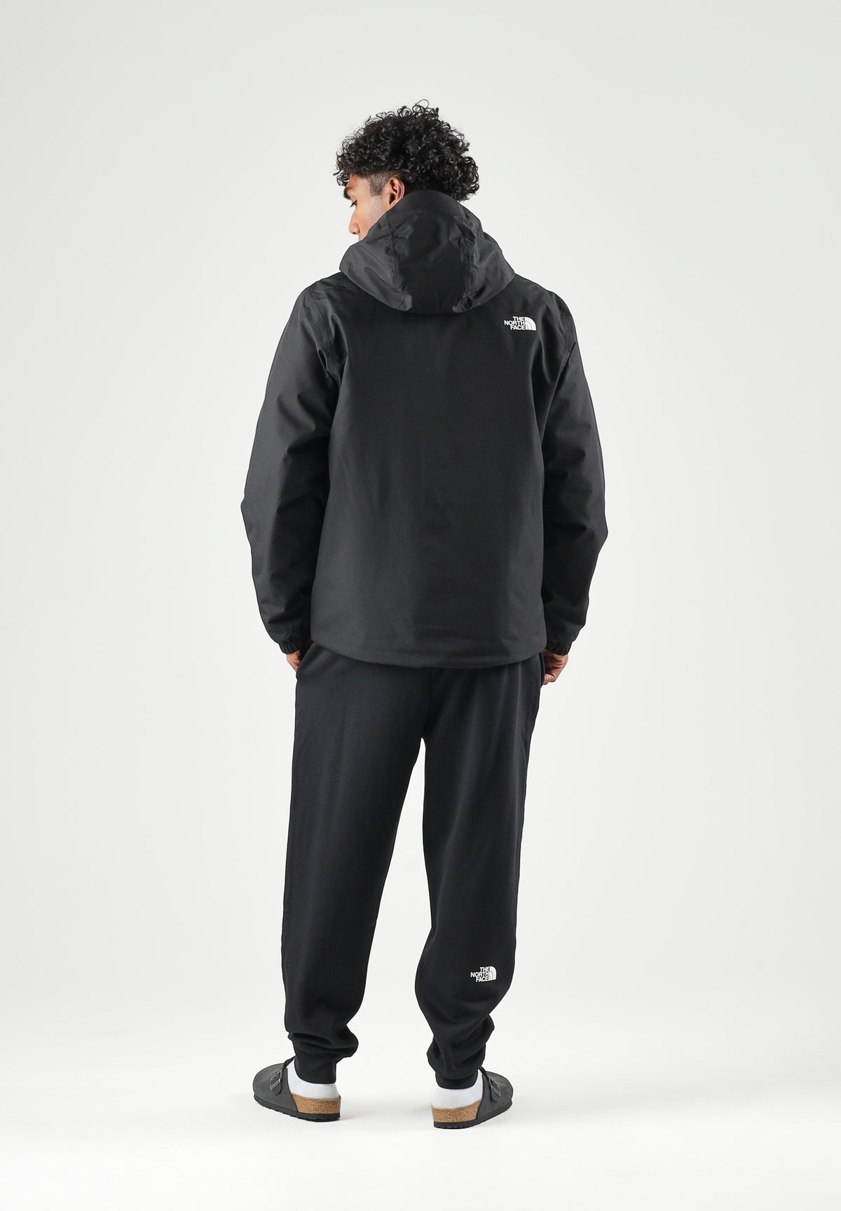 THE NORTH FACE Giacca a vento ANTORA JACKET nera da uomo con cappuccio e chiusura a zip intera. NF0A8G0TJK31 . THE NORTH FACE