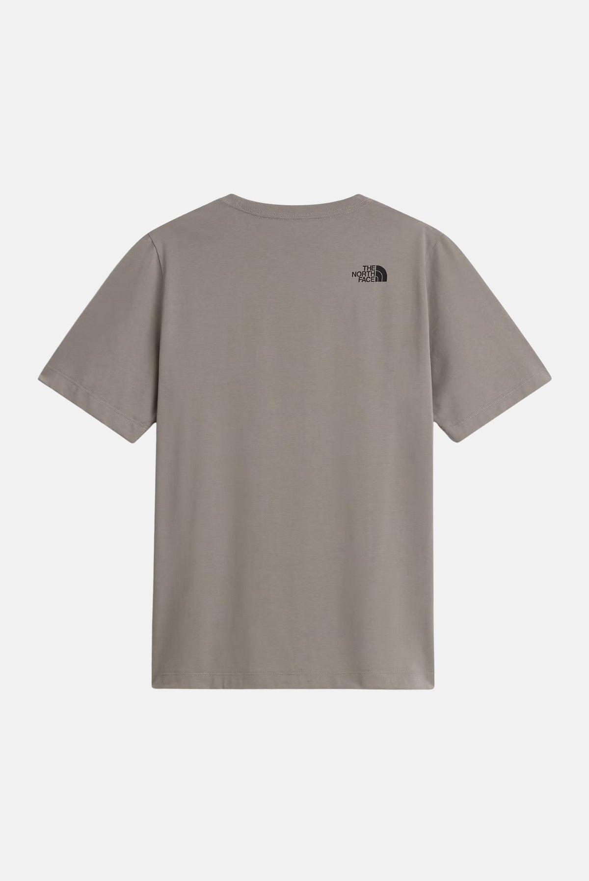 THE NORTH FACE T-shirt manica corta SIMPLE DOME T-SHIRT beige tortora da uomo con piccolo logo stampato sul petto. NF0A8G9C2MB1 . THE NORTH FACE