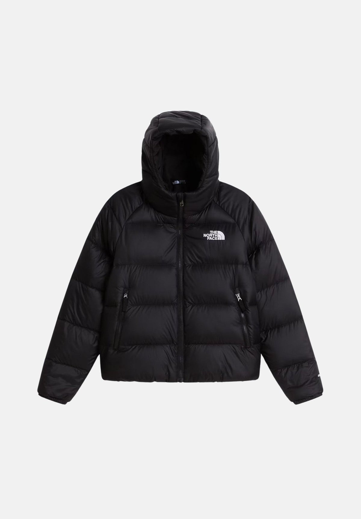 THE NORTH FACE Piumino HYDRENALITE DOWN HOODED nero da bambina con cappuccio fisso e imbottitura termica protettiva. NF0A8H3WJK31 . THE NORTH FACE