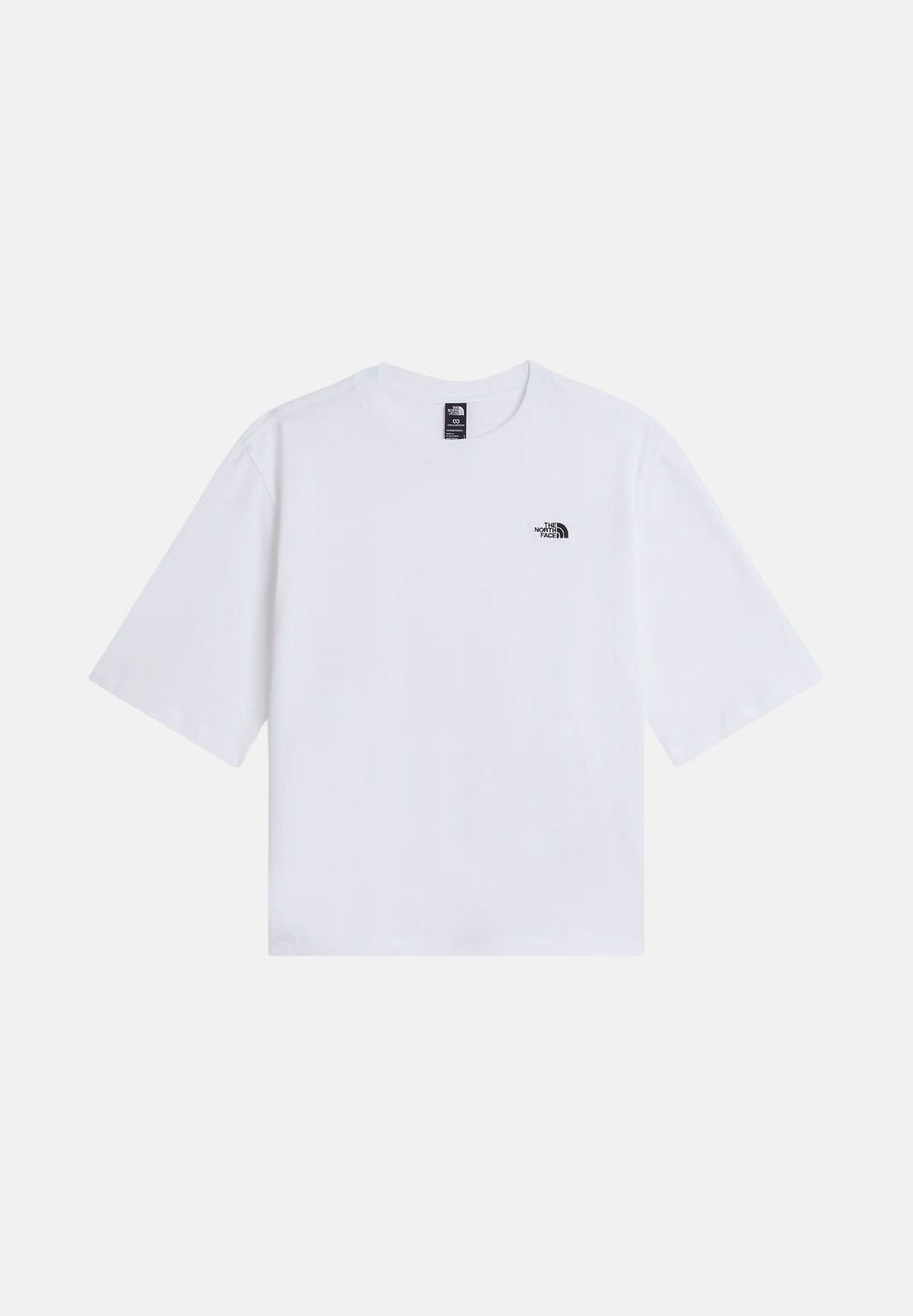 THE NORTH FACE T-shirt manica corta SIMPLE DOME bianca da donna con piccolo logo stampato sul petto. NF0A8H71FN41 . THE NORTH FACE