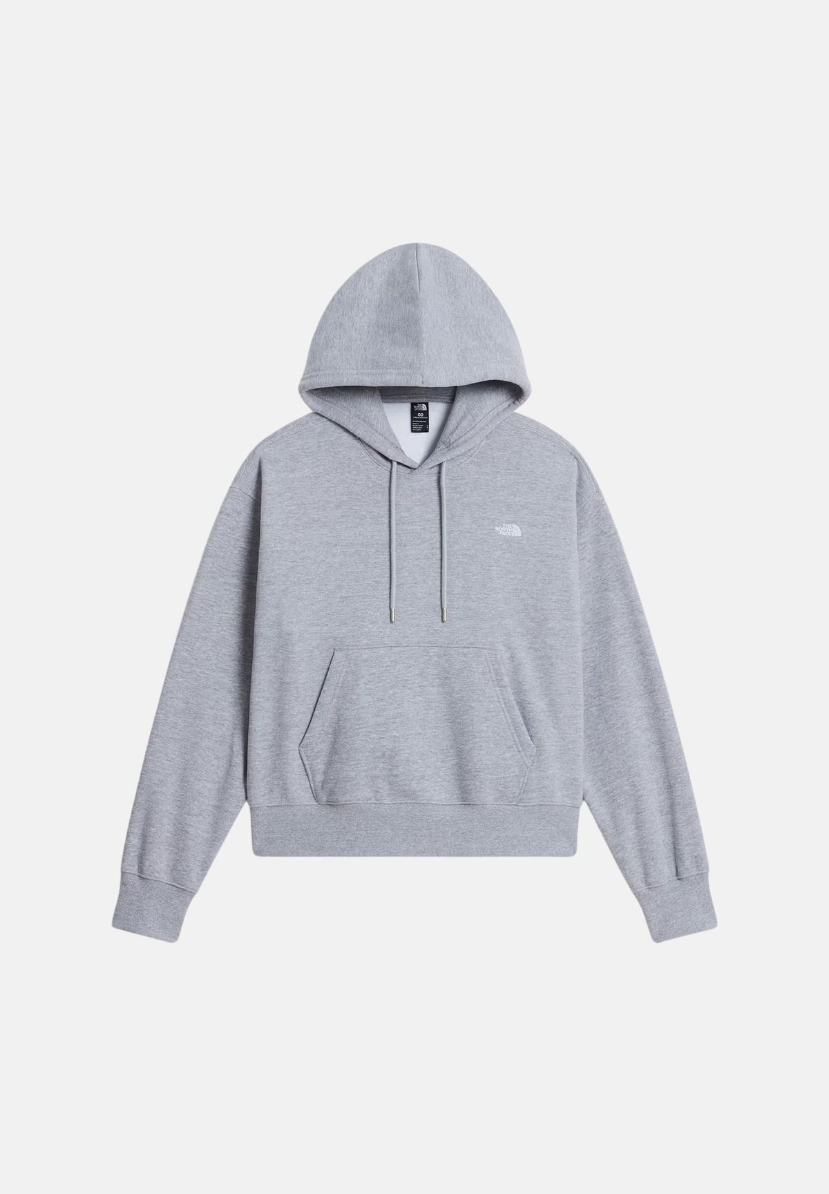 THE NORTH FACE Felpa con cappuccio SIMPLE DOME HOODIE grigio da donna con tasca a marsupio frontale. NF0A8HBXCQO1 . THE NORTH FACE