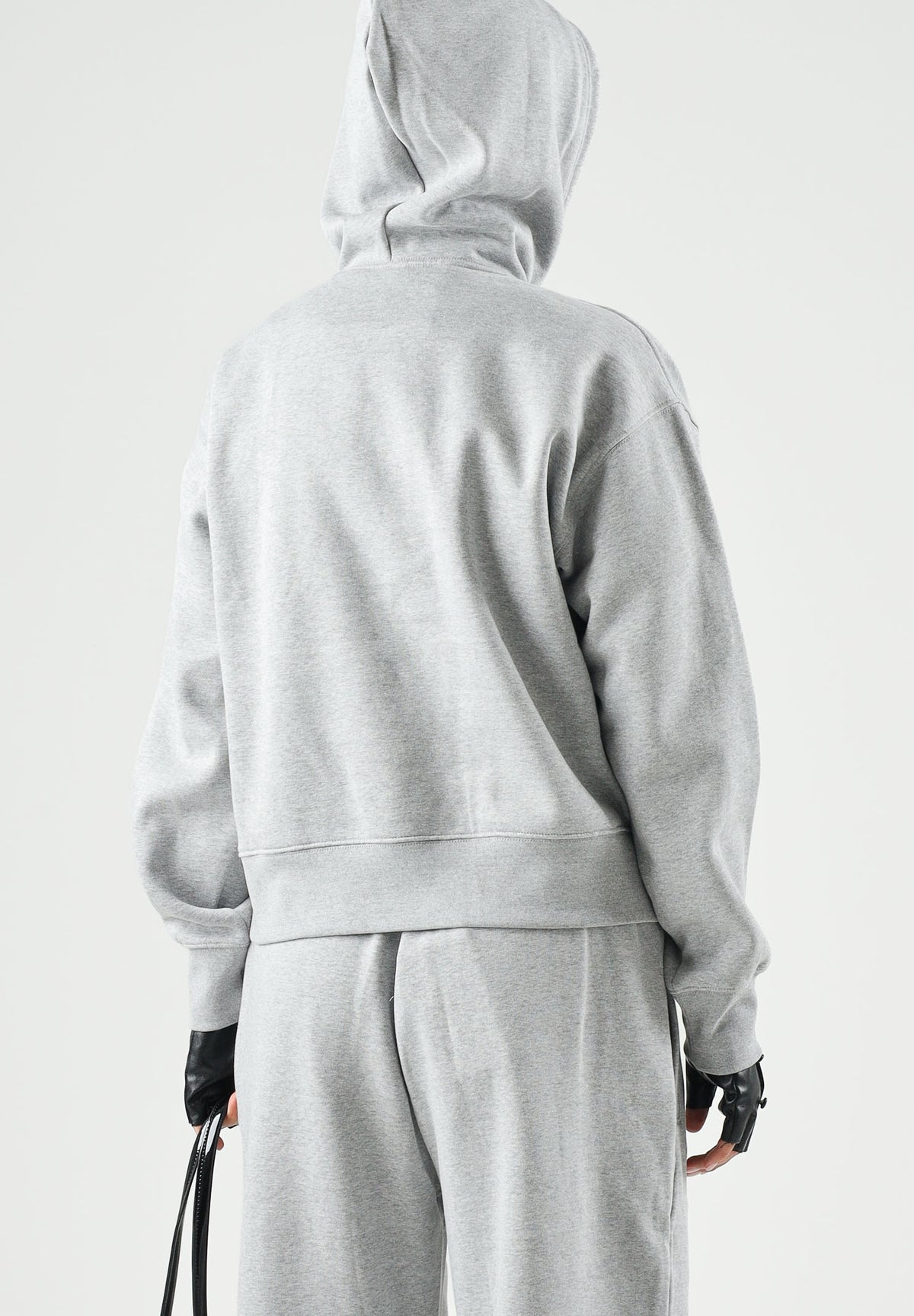 THE NORTH FACE Felpa con cappuccio SIMPLE DOME HOODIE grigio da donna con tasca a marsupio frontale. NF0A8HBXCQO1 . THE NORTH FACE