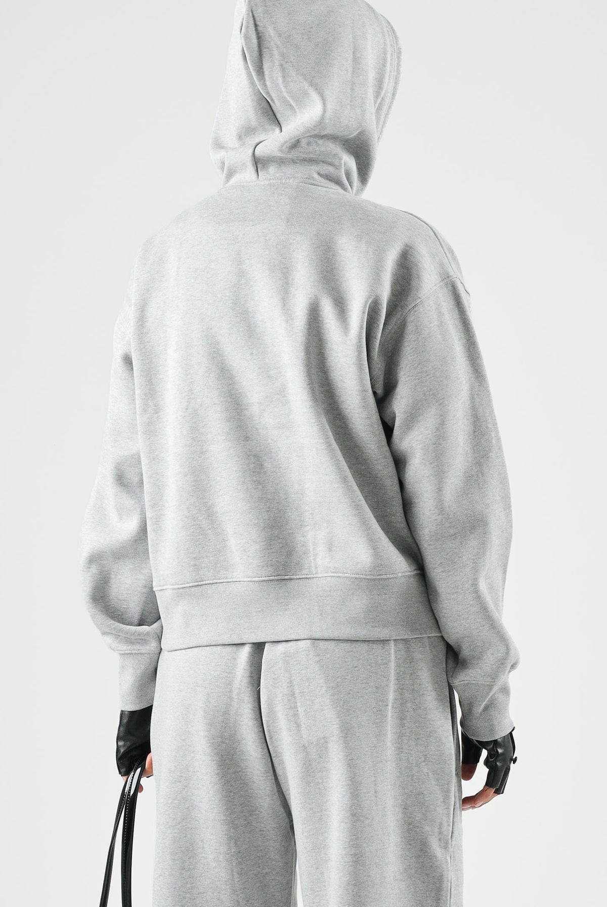 THE NORTH FACE Felpa con cappuccio SIMPLE DOME HOODIE grigio da donna con tasca a marsupio frontale. NF0A8HBXCQO1 . THE NORTH FACE